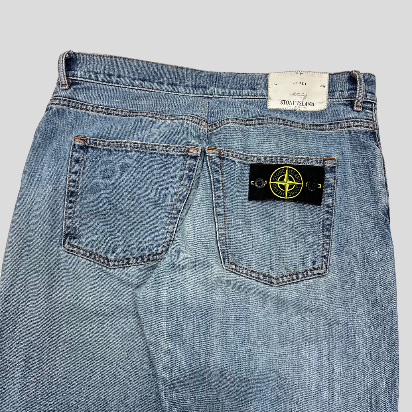 Stone Island SS13 Light Blue Wash Jeans - 34-36