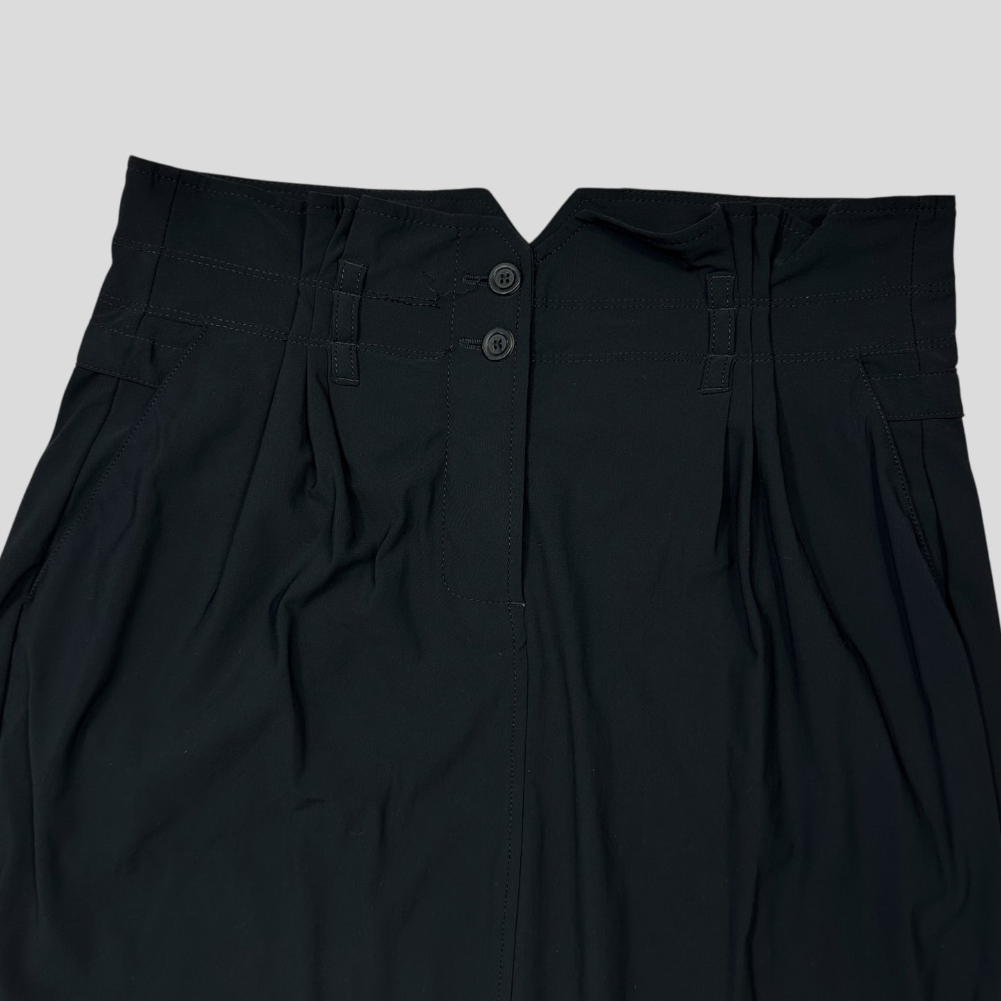 M+FG 00’s Rayon Silk Belted Skirt with Pleats - IT42 UK8-10