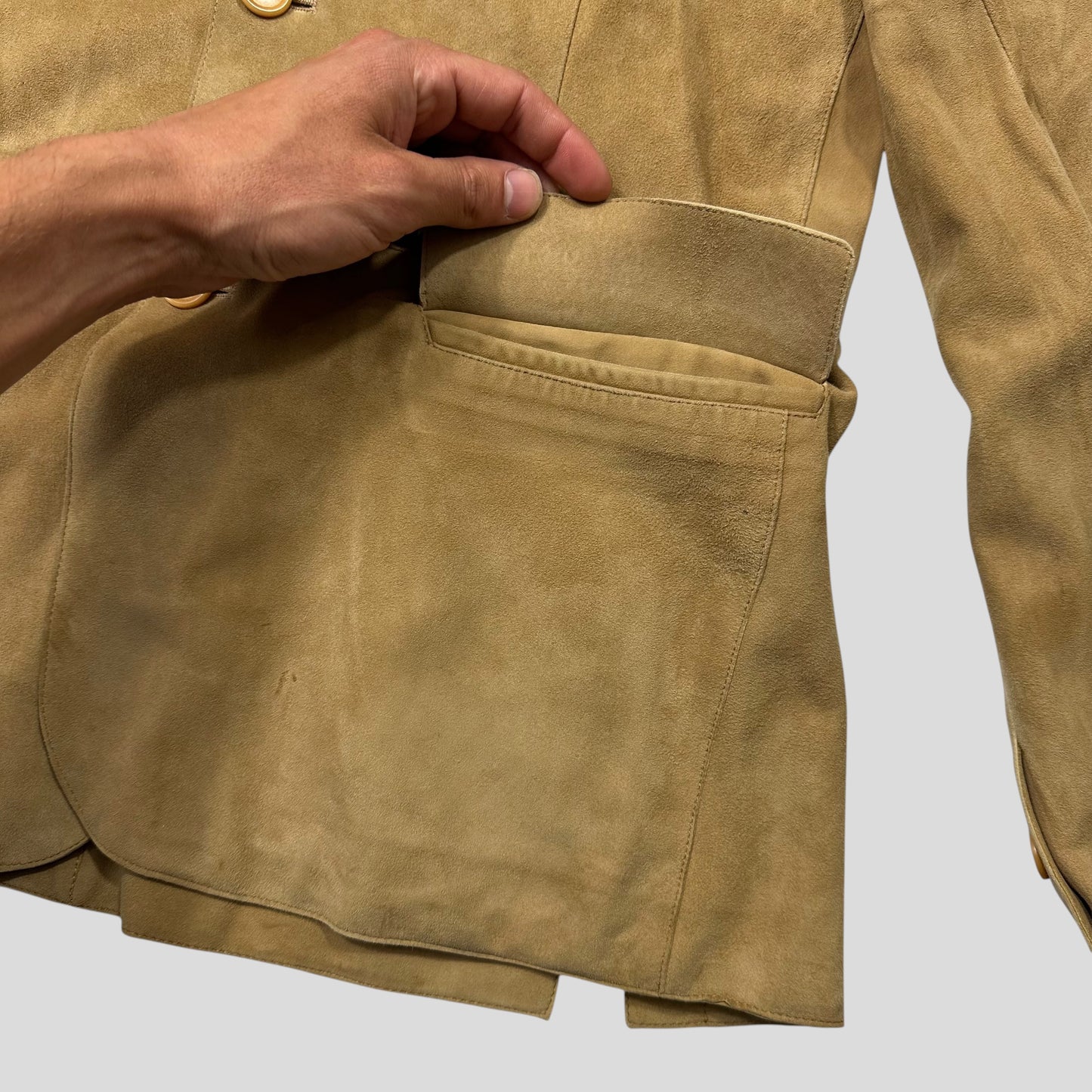 Miu Miu SS00 Suede Leather Blazer Jacket - IT50 (M)