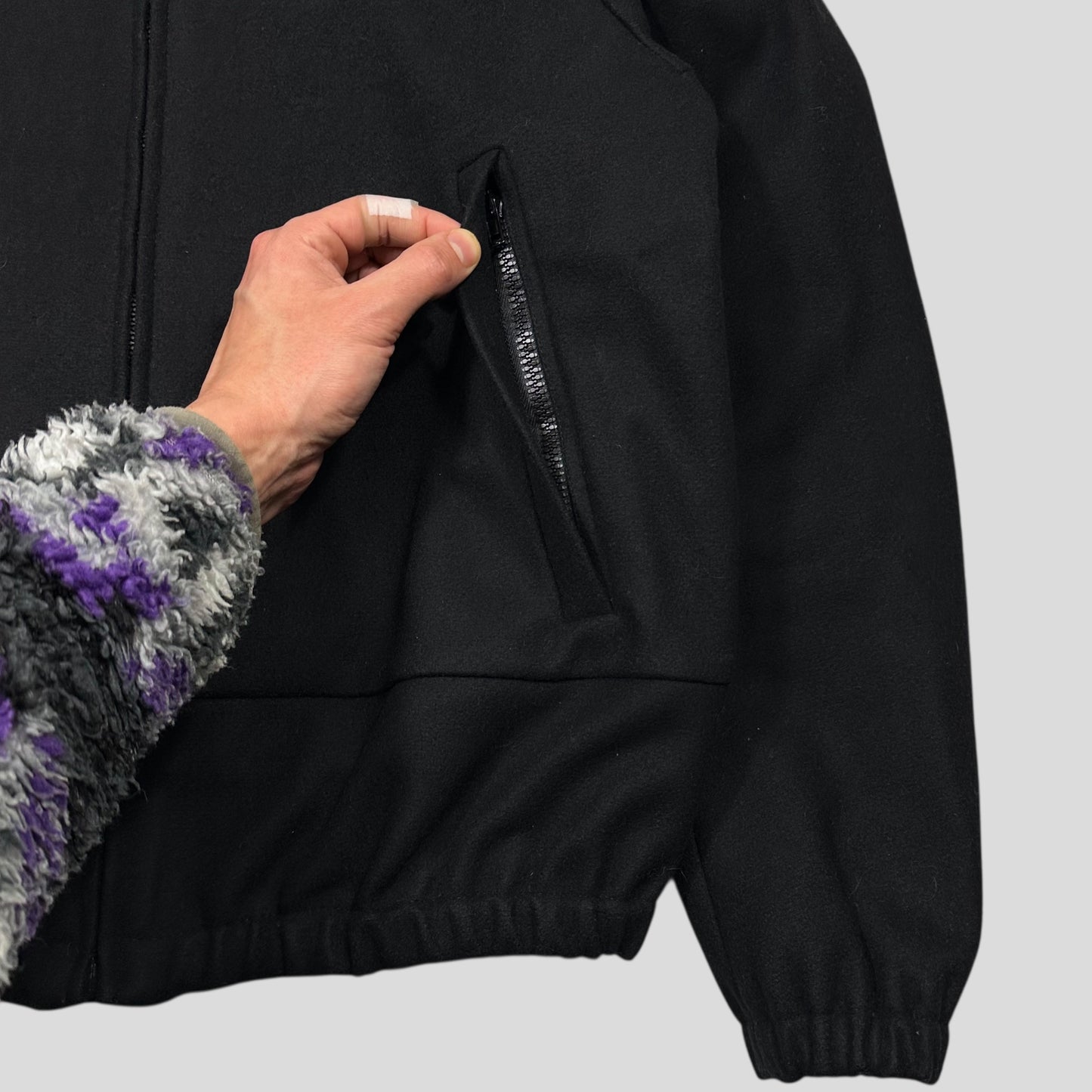 Miu Miu 2008 Wool & Nylon Boxy Bomber Jacket - IT48 (M/L)