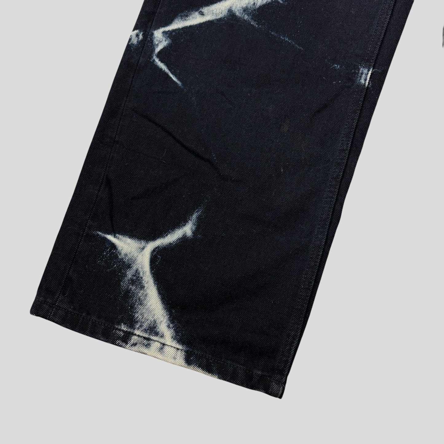 Dries Van Noten SS23 Pine Bleached Sublimation Baggy Jeans - 32-34