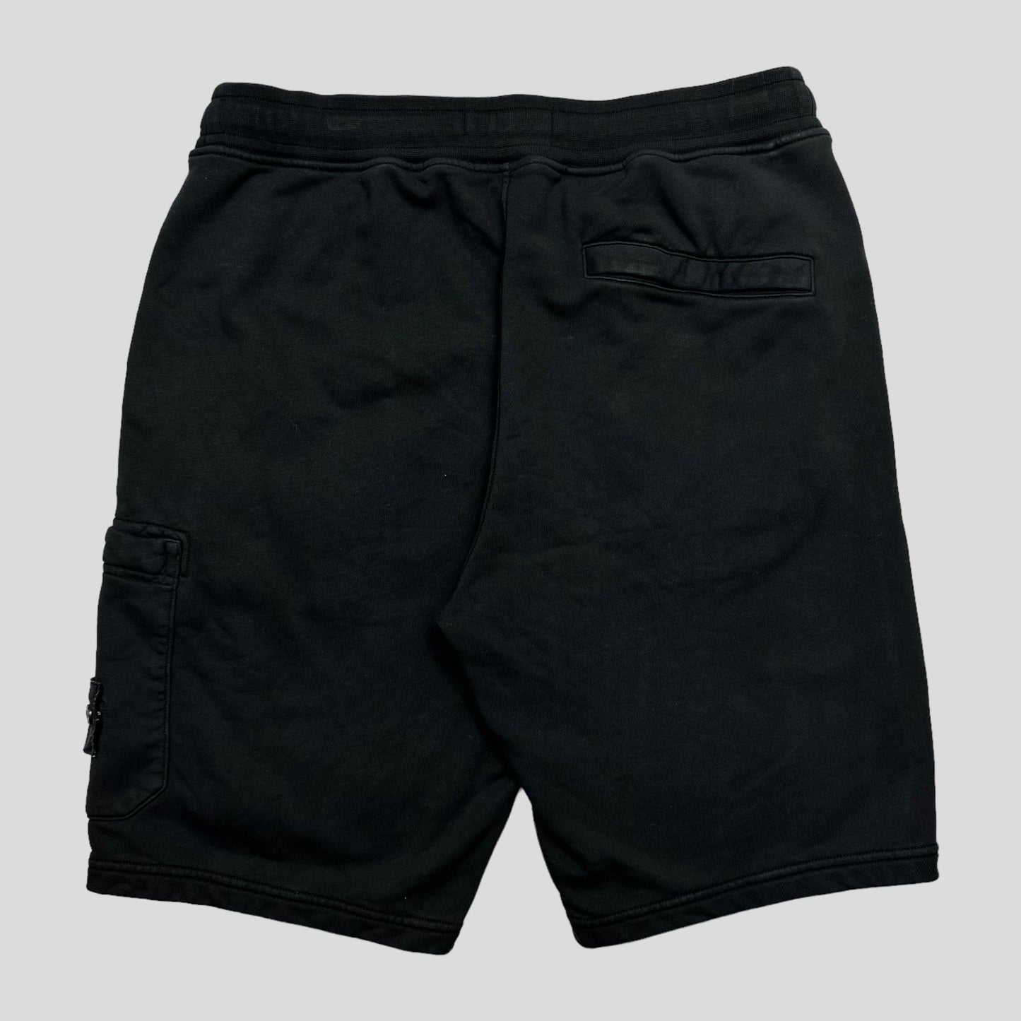 Stone Island Black Jogger Shorts - M