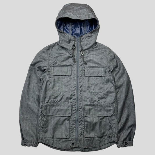 Comme Des Garçons Homme 2011 Pinstripe Weatherproof Wool Jacket - S