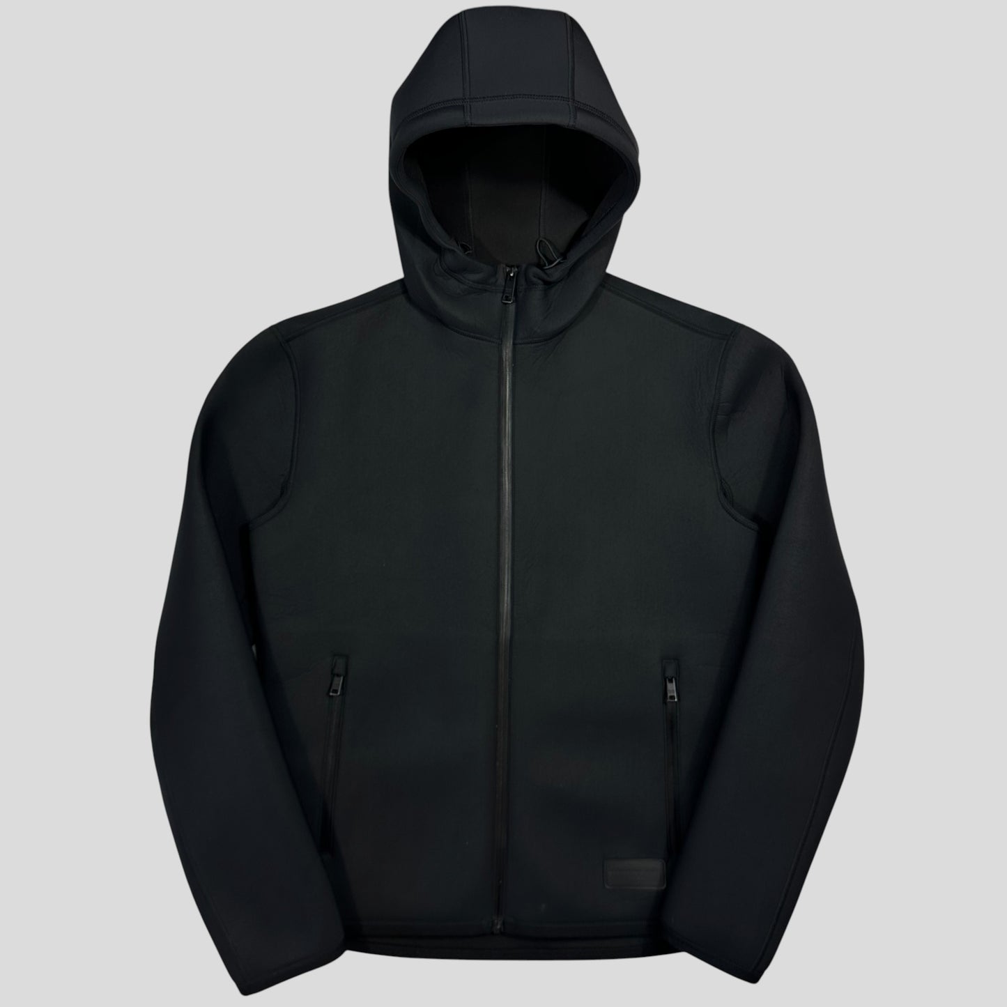 Prada Milano 2018 Technical Scuba Rubberised Race Logo Jacket - M