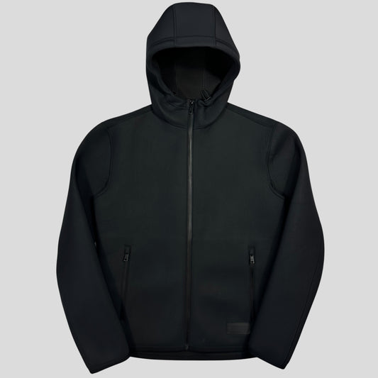 Prada Milano 2018 Technical Scuba Rubberised Race Logo Jacket - M