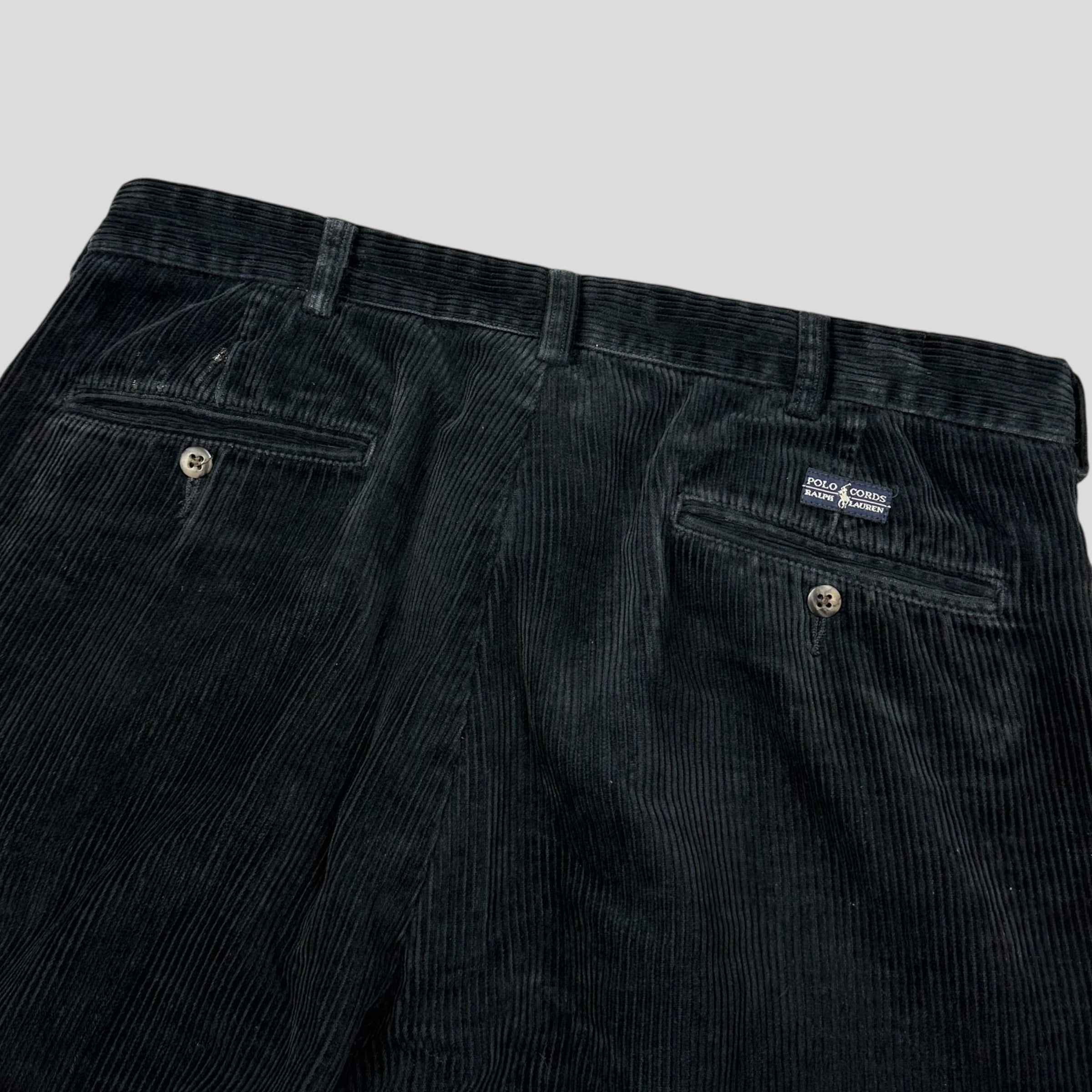 Ralph Lauren 90's Polo Jumbo Corduroy Baggy Andrew Trousers - 34