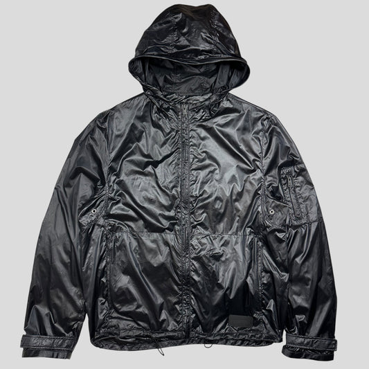Prada Milano 2017 Rubberised Race Logo Technical Windbreaker - IT50