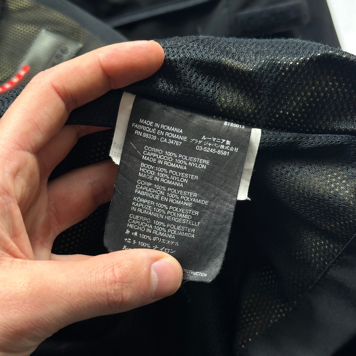 Prada Sport 00’s Goretex Nylon Stash Pocket Hood Jacket - XL