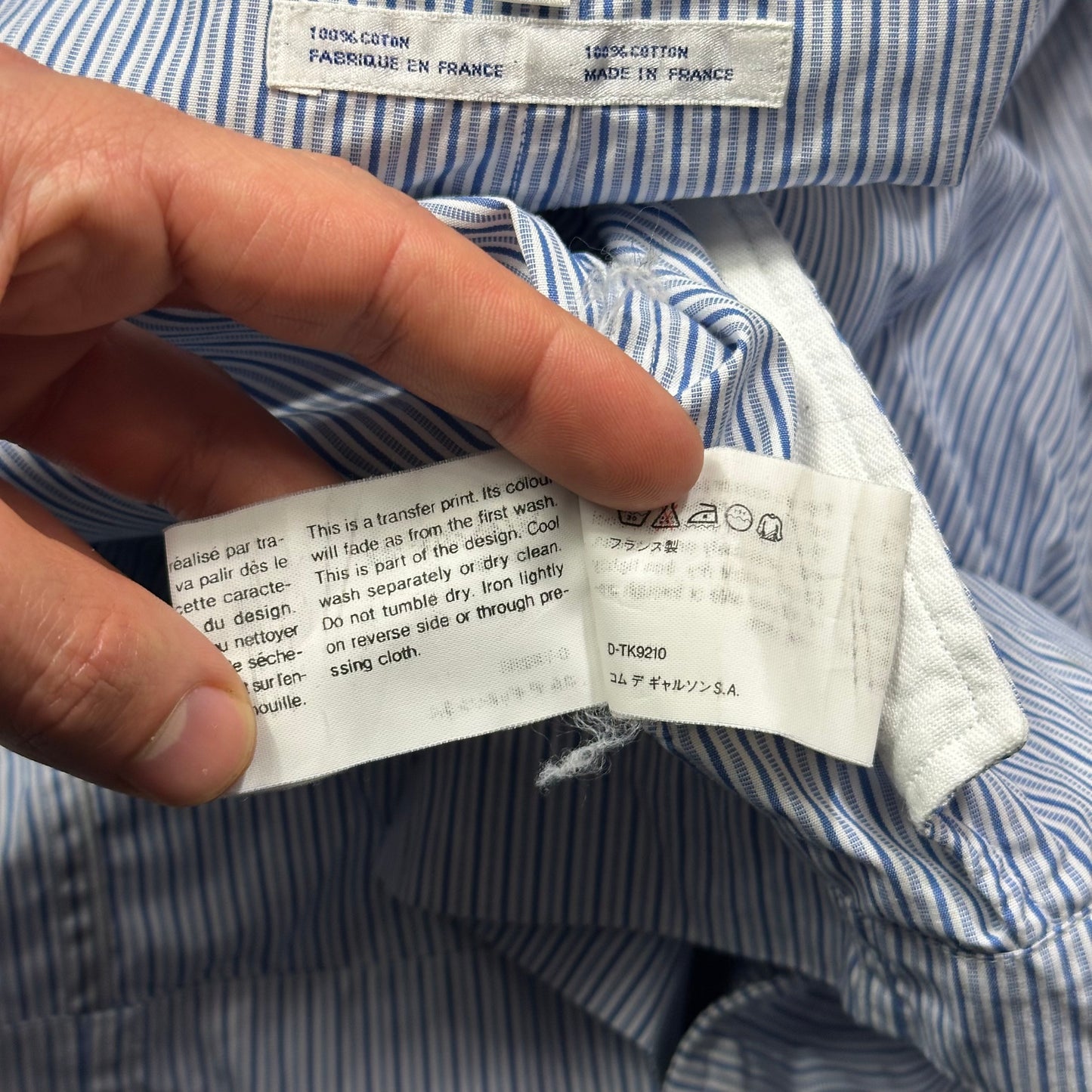 Comme Des Garçons SHIRT 90’s Plaid Striped Boxy Work Jacket - M