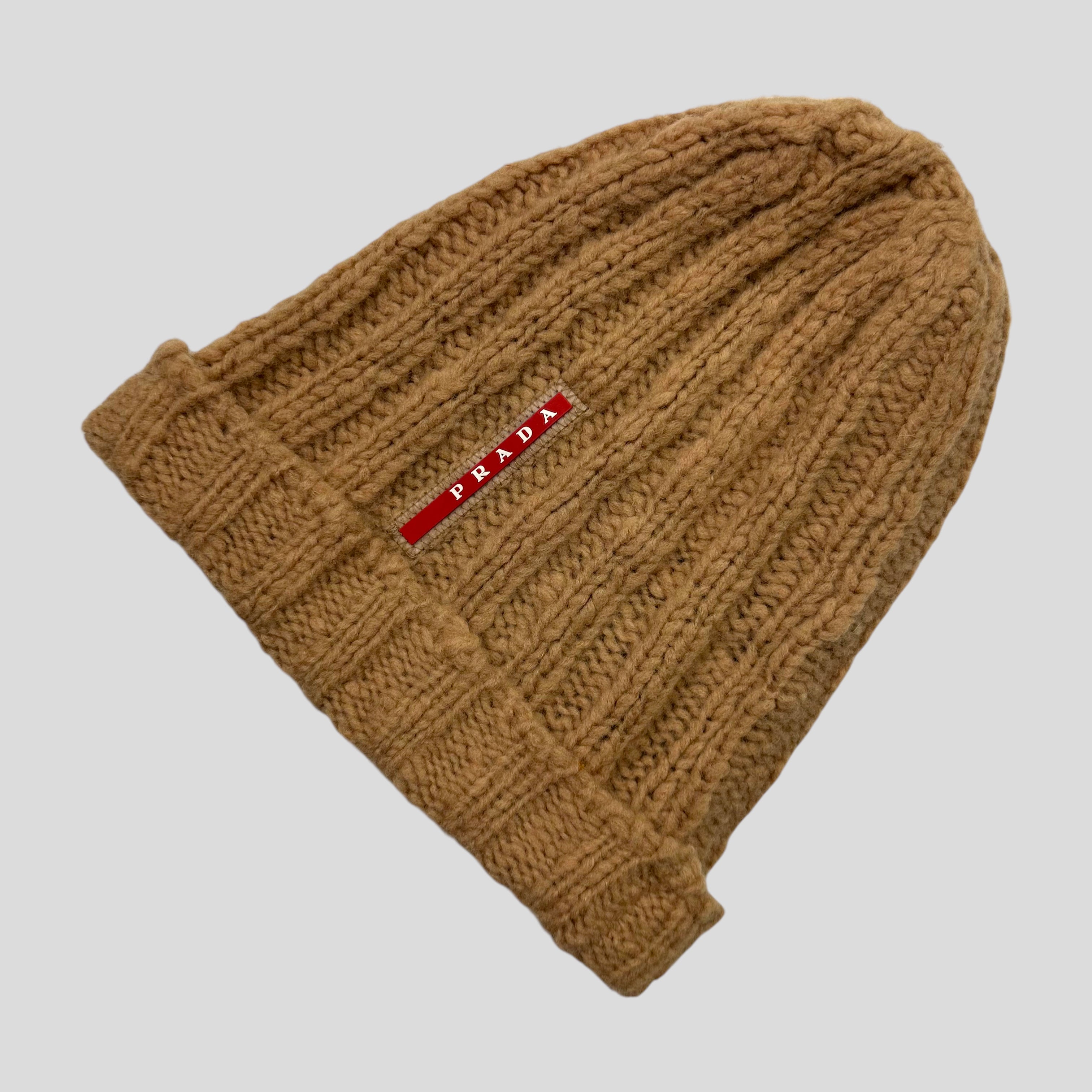 Prada Milano 2014 Braided Wool Beanie OS