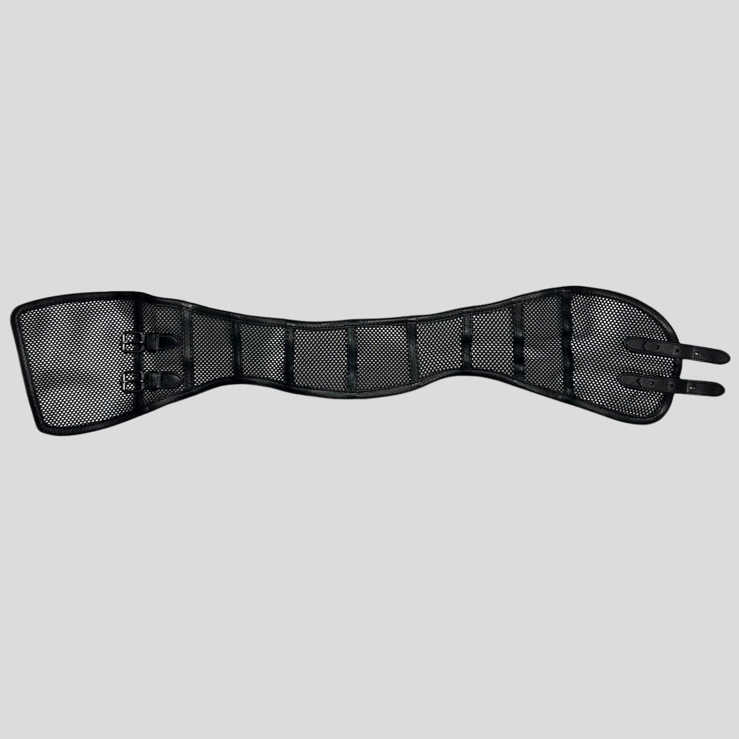 Prada SS00 Leather + Mesh Corset Runway Belt