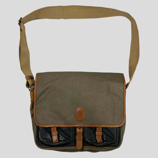 CP Company 1980’s Ideas by Massimo Osti Leather Messenger Bag