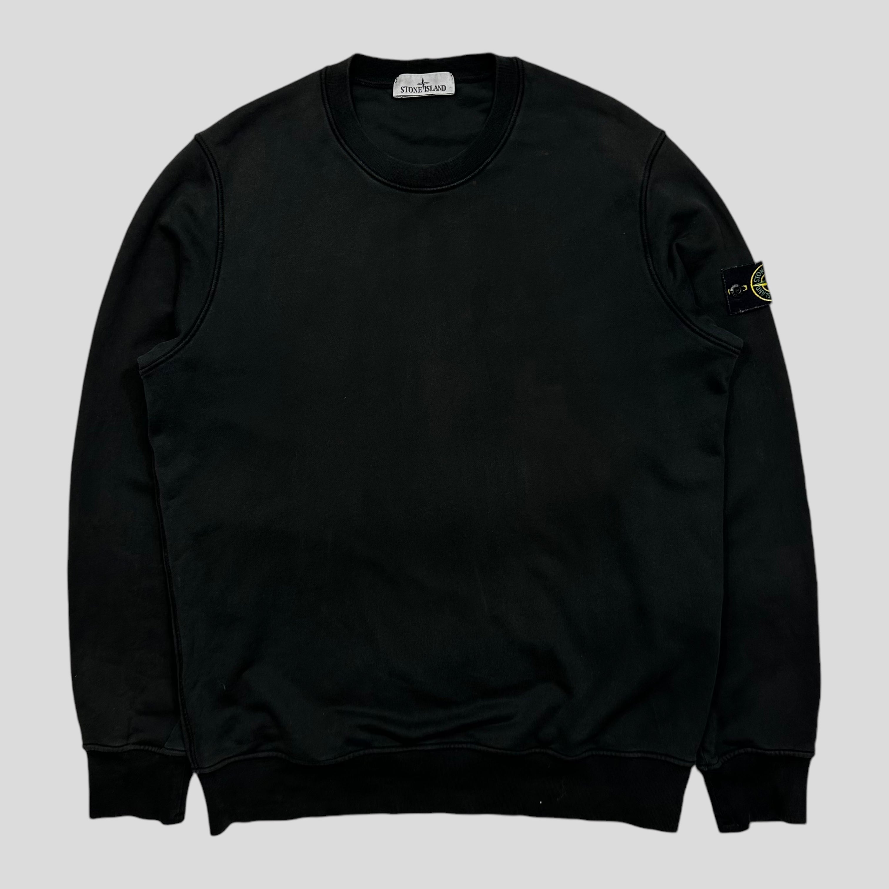 Stone island black shirt on sale