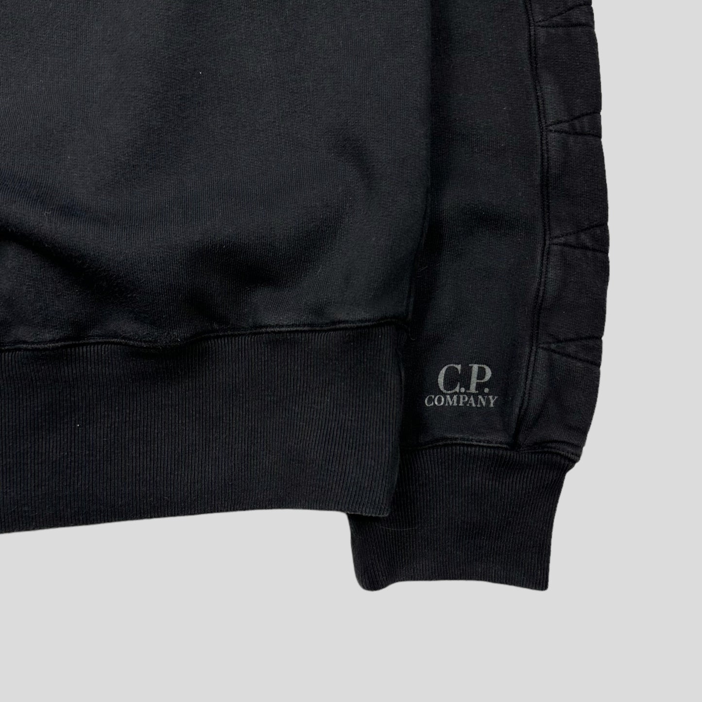 CP Company AW08 Heavyweight Cotton 1/4 Logo Pullover - L