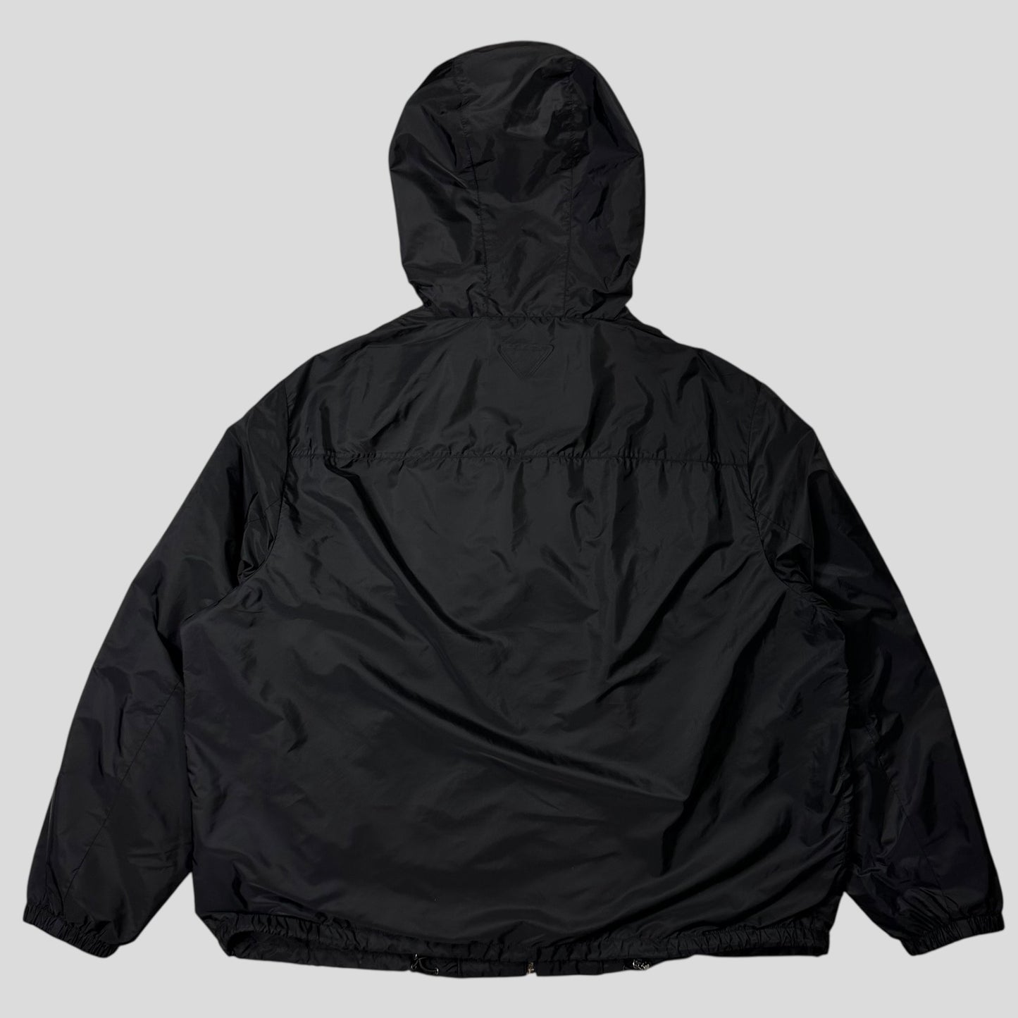 Prada Milano 2024 Triangle Badge Re-Nylon Anorak Windbreaker Jacket - XXXL