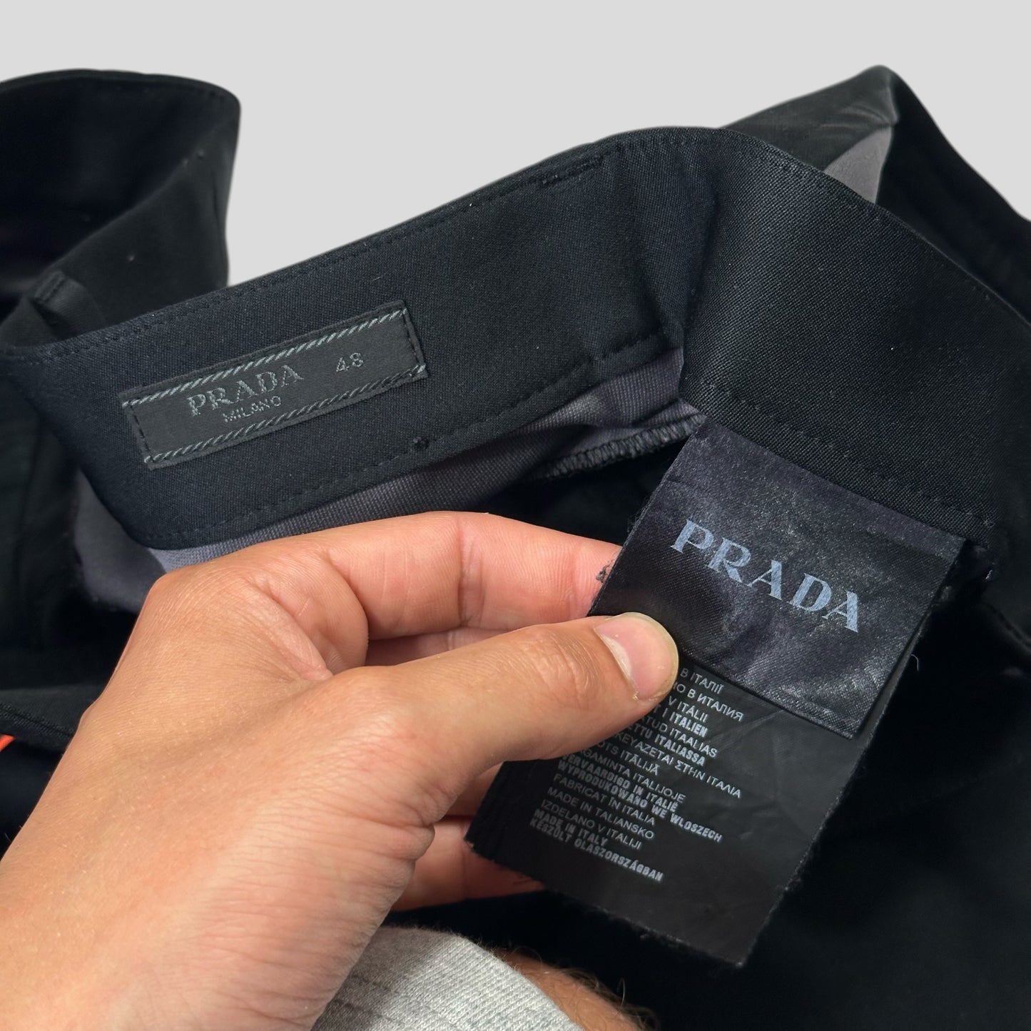 Prada Milano SS16 Runway Colourblock Technical Polyester  Trousers - IT48