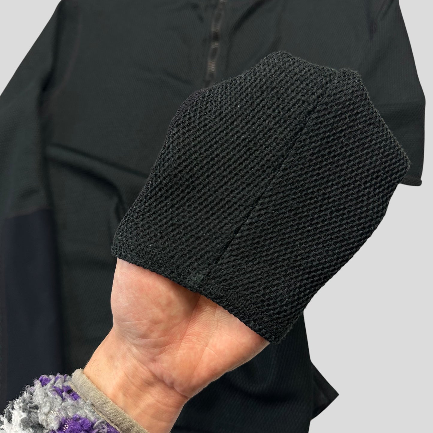 Prada Milano SS00 Hex Mesh Neoprene Panelled Jacket - M