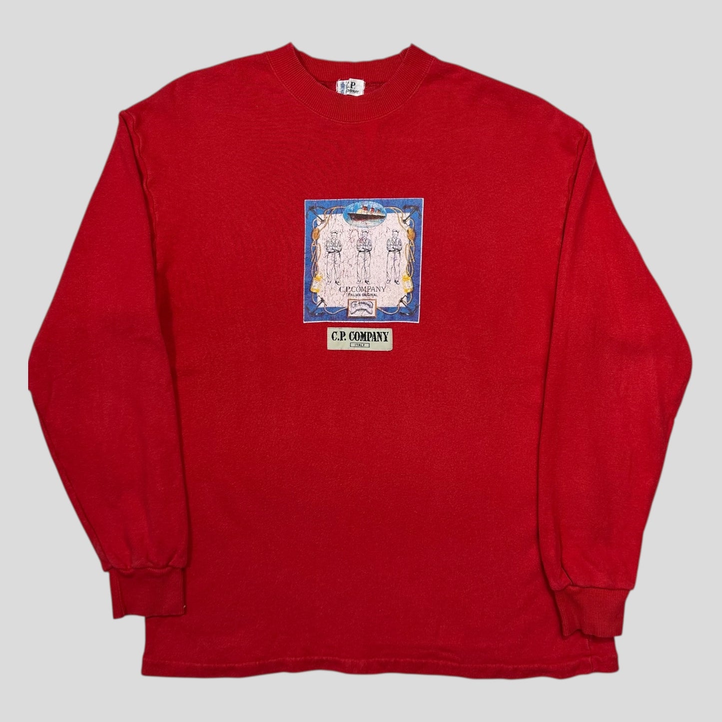 CP Company 90’s Sailor Navy Graphic Sweatshirt Jumper - M