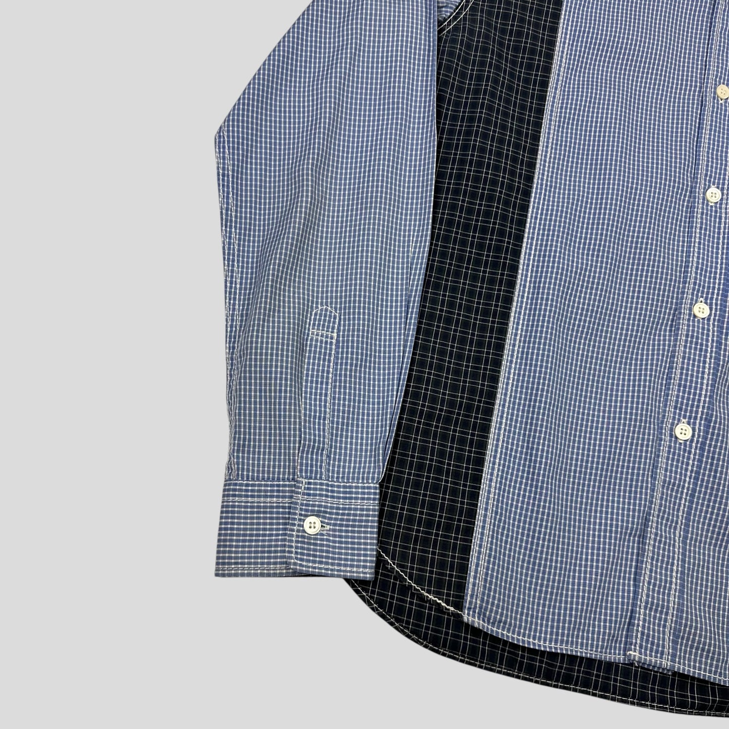 Comme Des Garçons Homme 2010 Multi Plaid Panelled Shirt - S/M