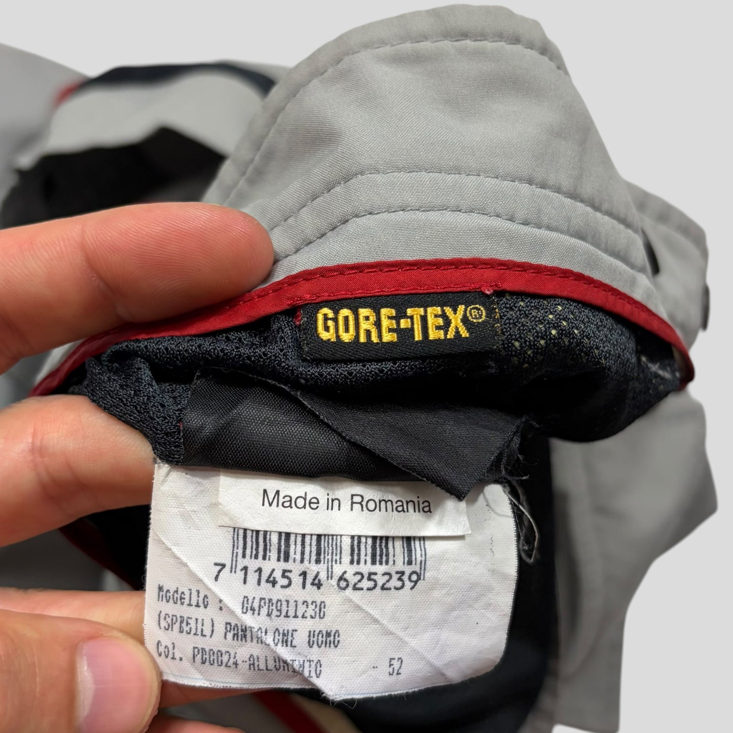 Prada Challenge 2003 Goretex Red Logo Cargo Trousers - IT52