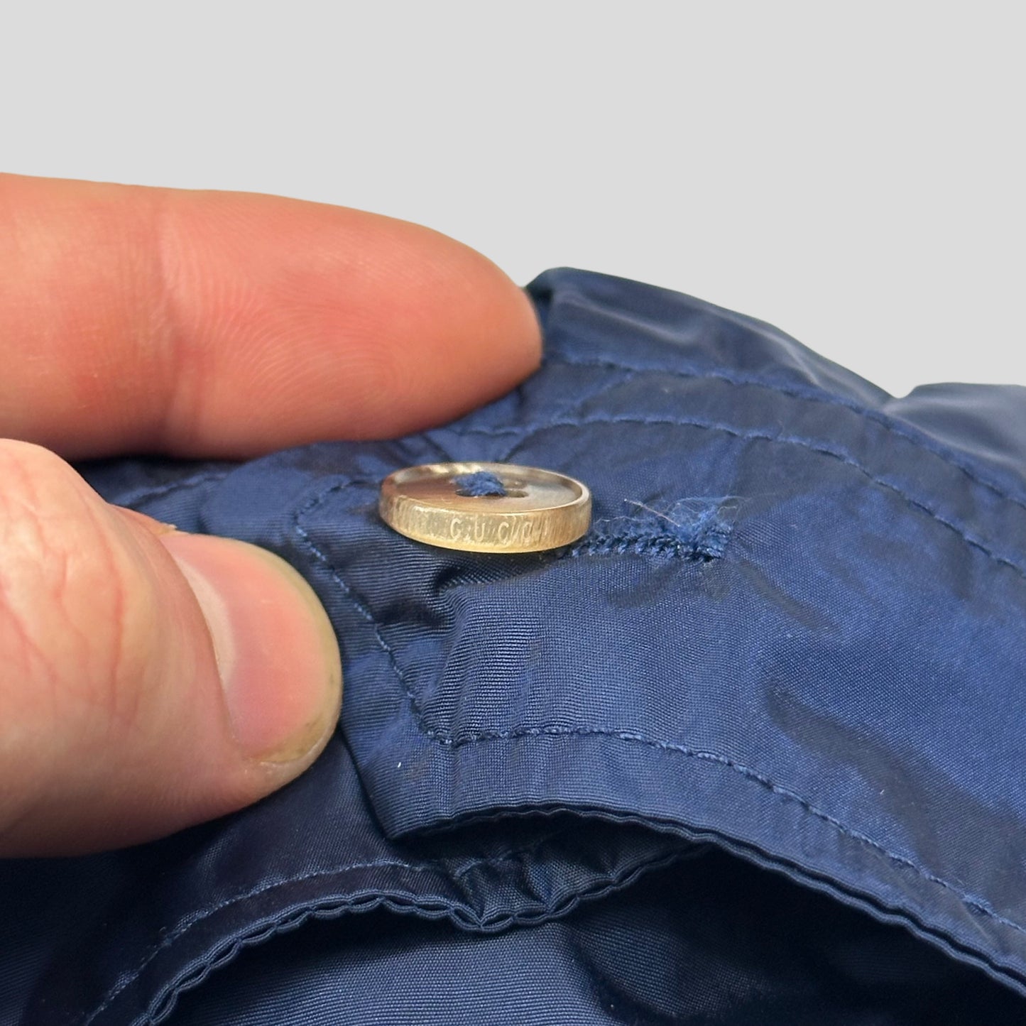 Gucci 2012 Blue Stripe Seam Nylon Shimmer Jacket - IT50 (M/L)