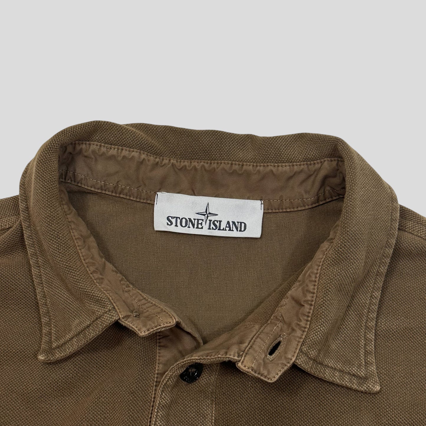 Stone Island AW14 Double Pocket Pique Textured Shirt - M/L