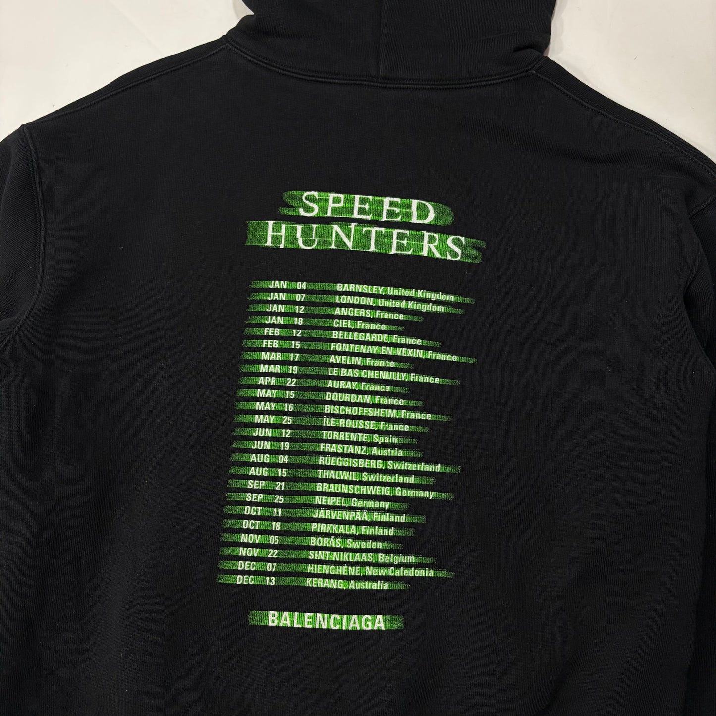 Balenciaga 2018 Speed Hunters Cropped Graphic Hoodie - S