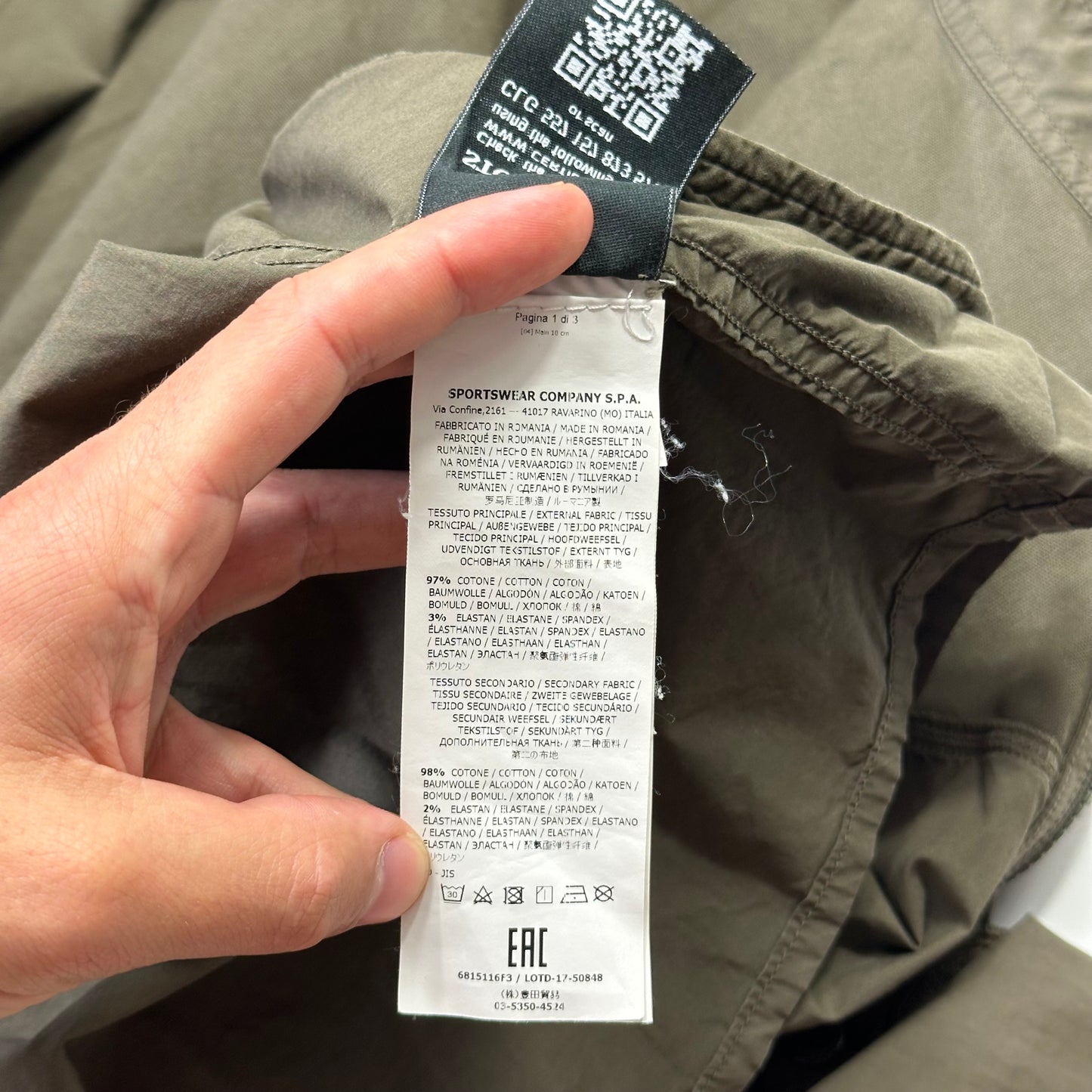 Stone Island 2018 Ghost Overshirt Jacket - M