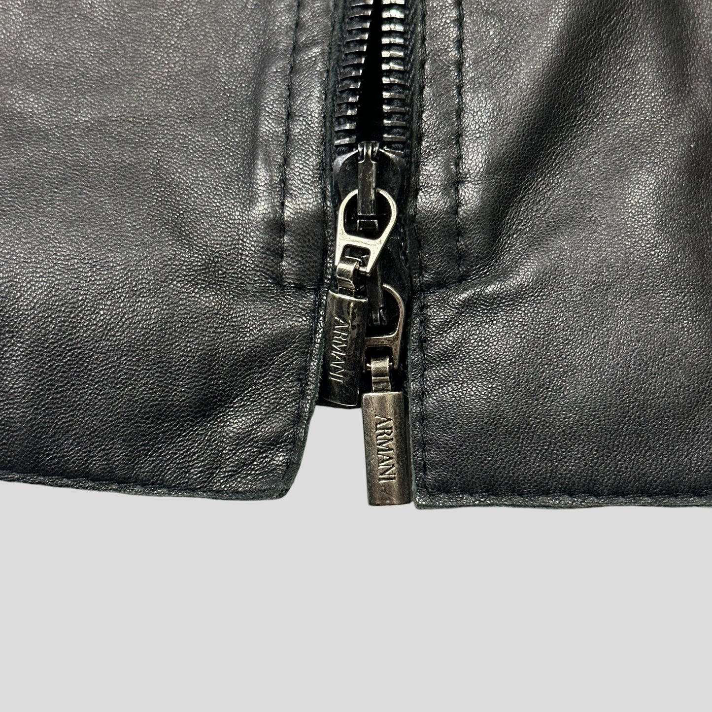 Armani Collezioni 90’s Nappa Leather Lined Chore Jacket - M/L