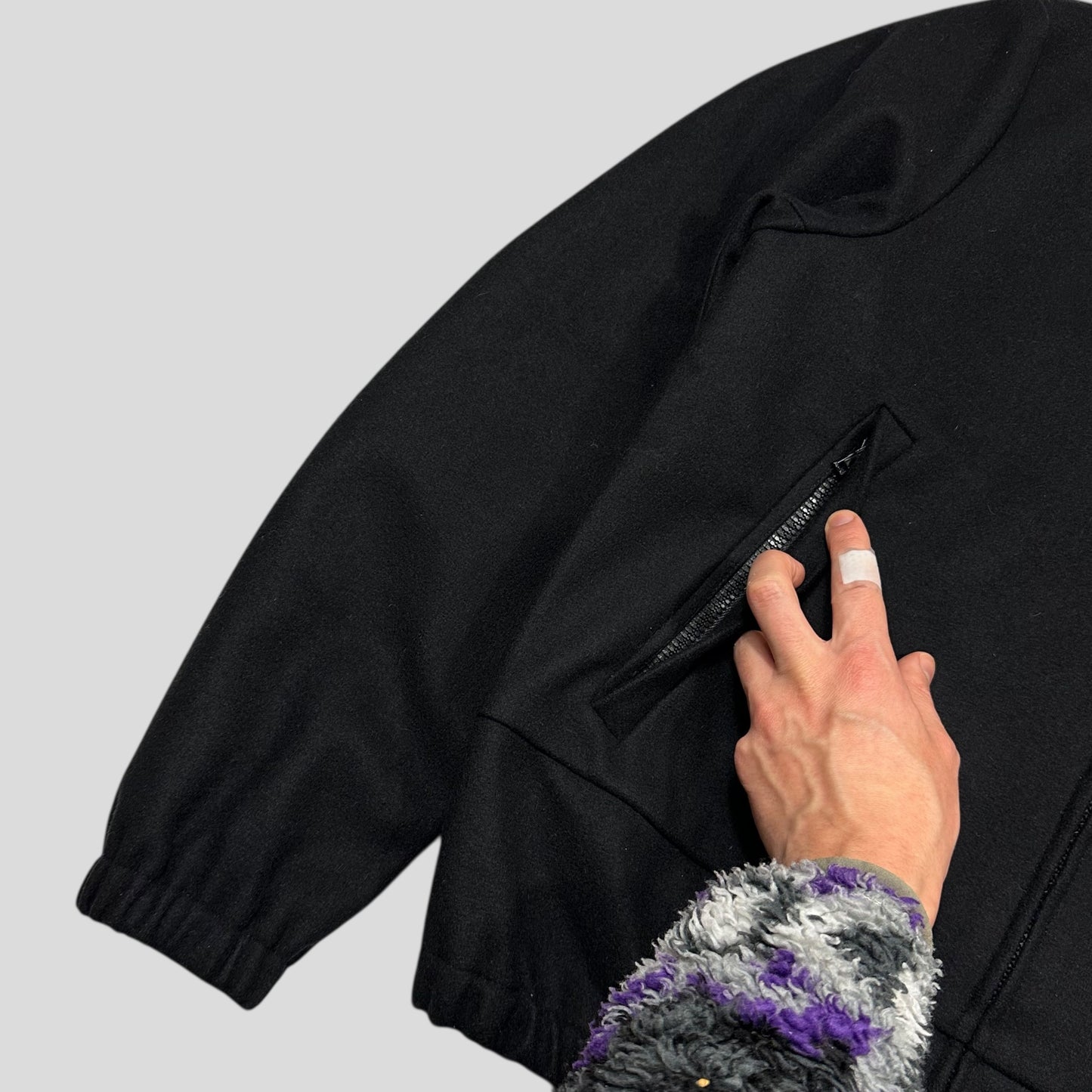 Miu Miu 2008 Wool & Nylon Boxy Bomber Jacket - IT48 (M/L)