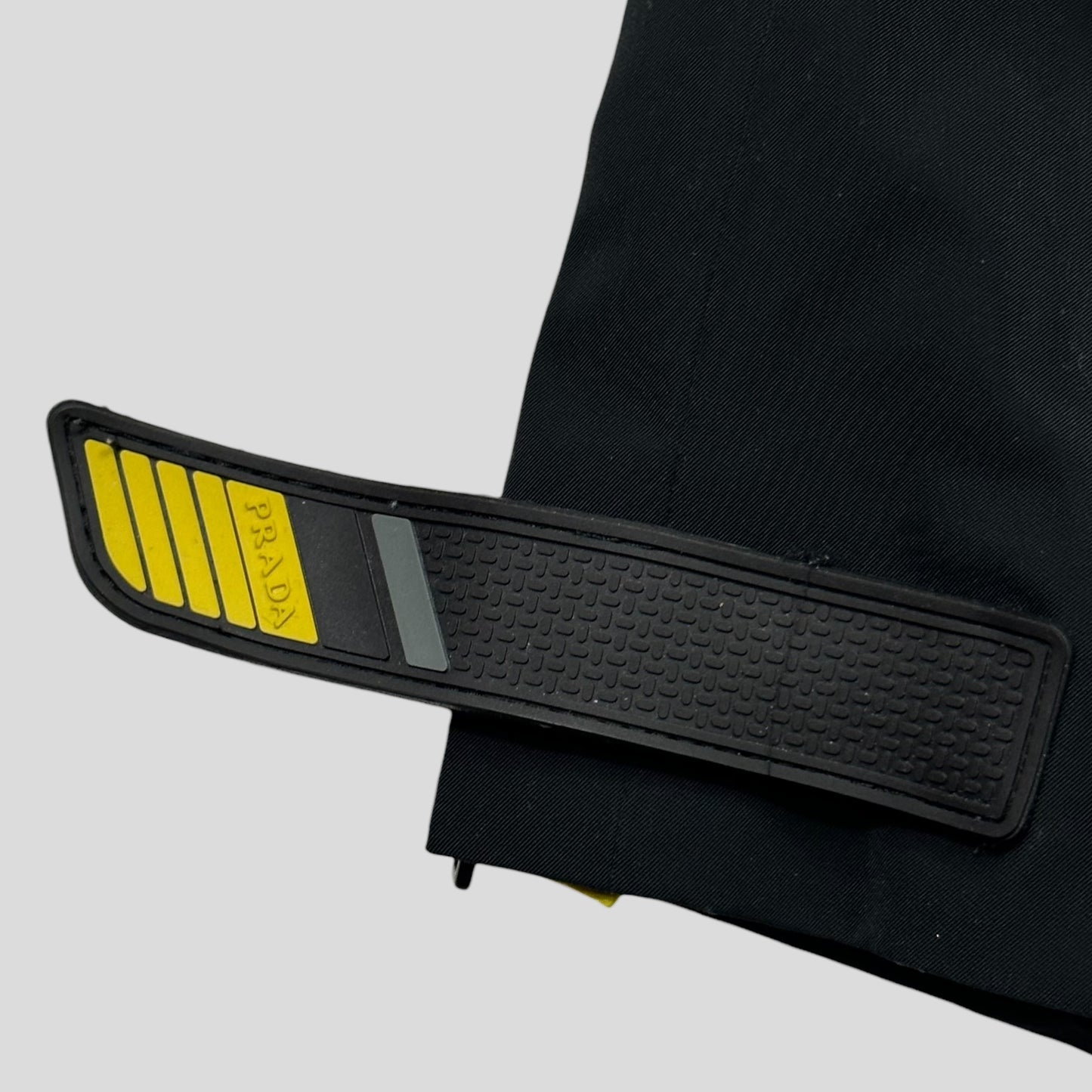 Prada 2017 Rubberised Race Logo Strap Gabardine Nylon Trousers - IT50 (L)