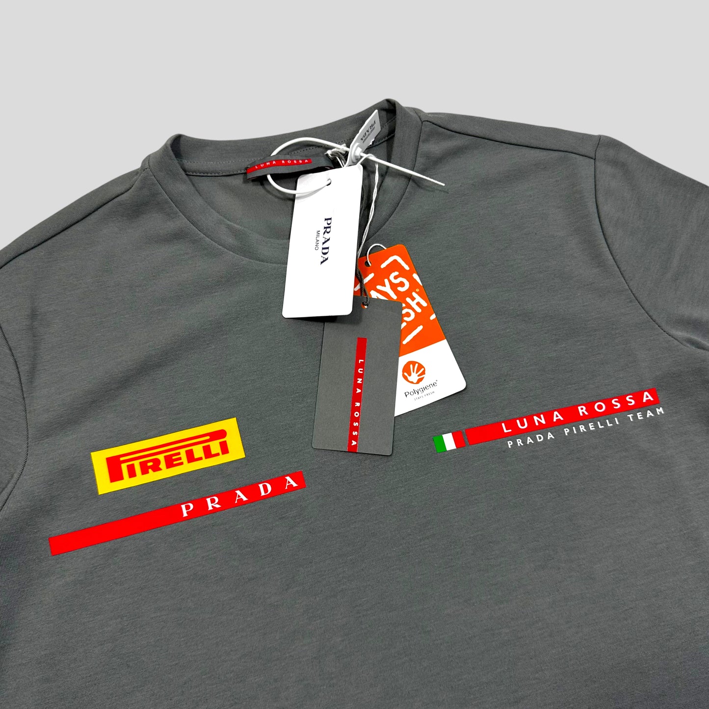 Prada Luna Rossa 2019 DSWT Logo T-shirt - S (UK8)