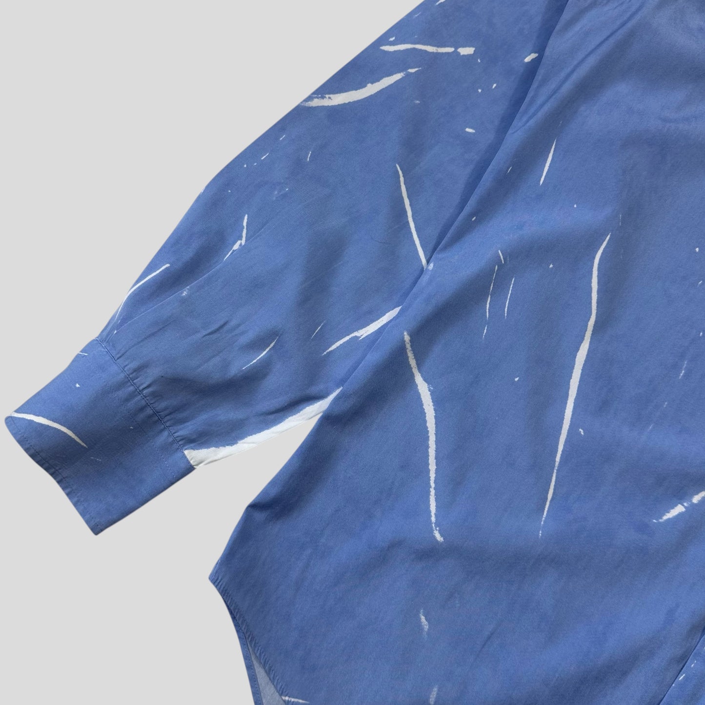Prada Milano 00’s Sublimation Sky Blue Acid Print Shirt - L