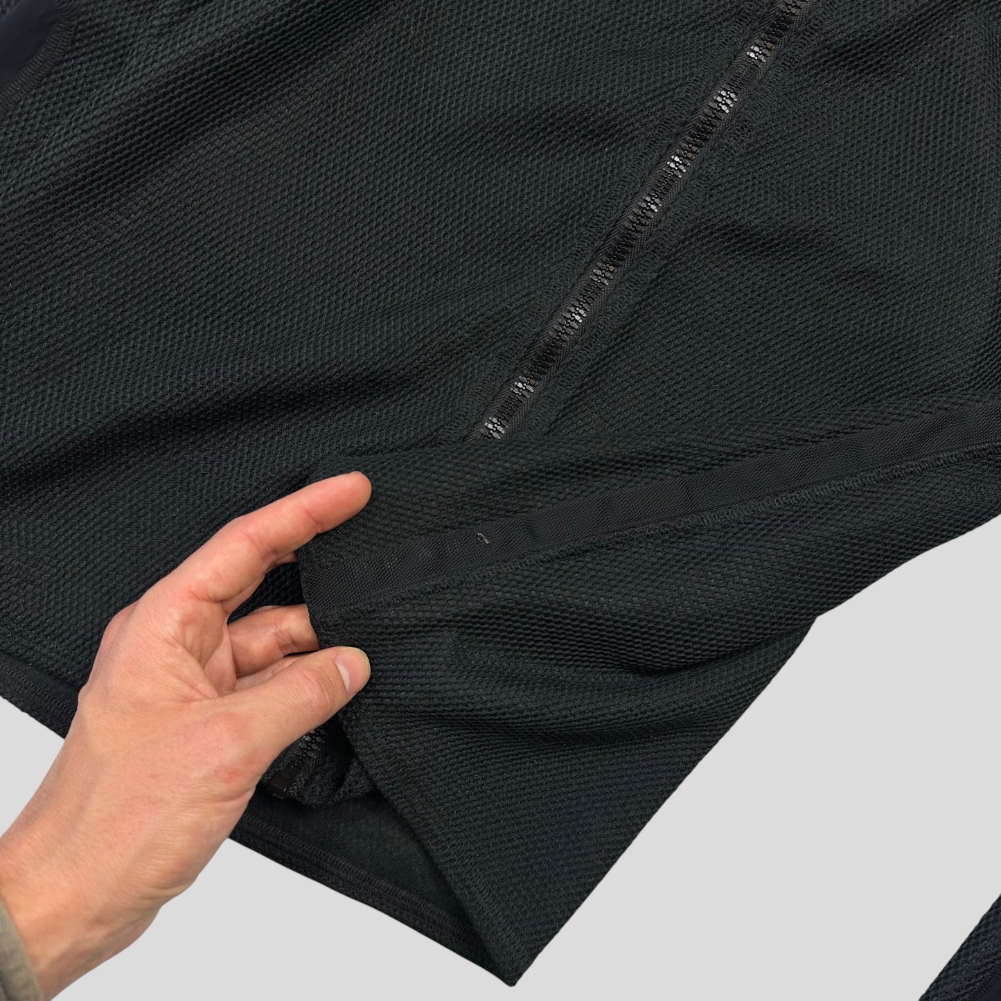 Prada Milano SS00 Hex Mesh Neoprene Panelled Jacket - M