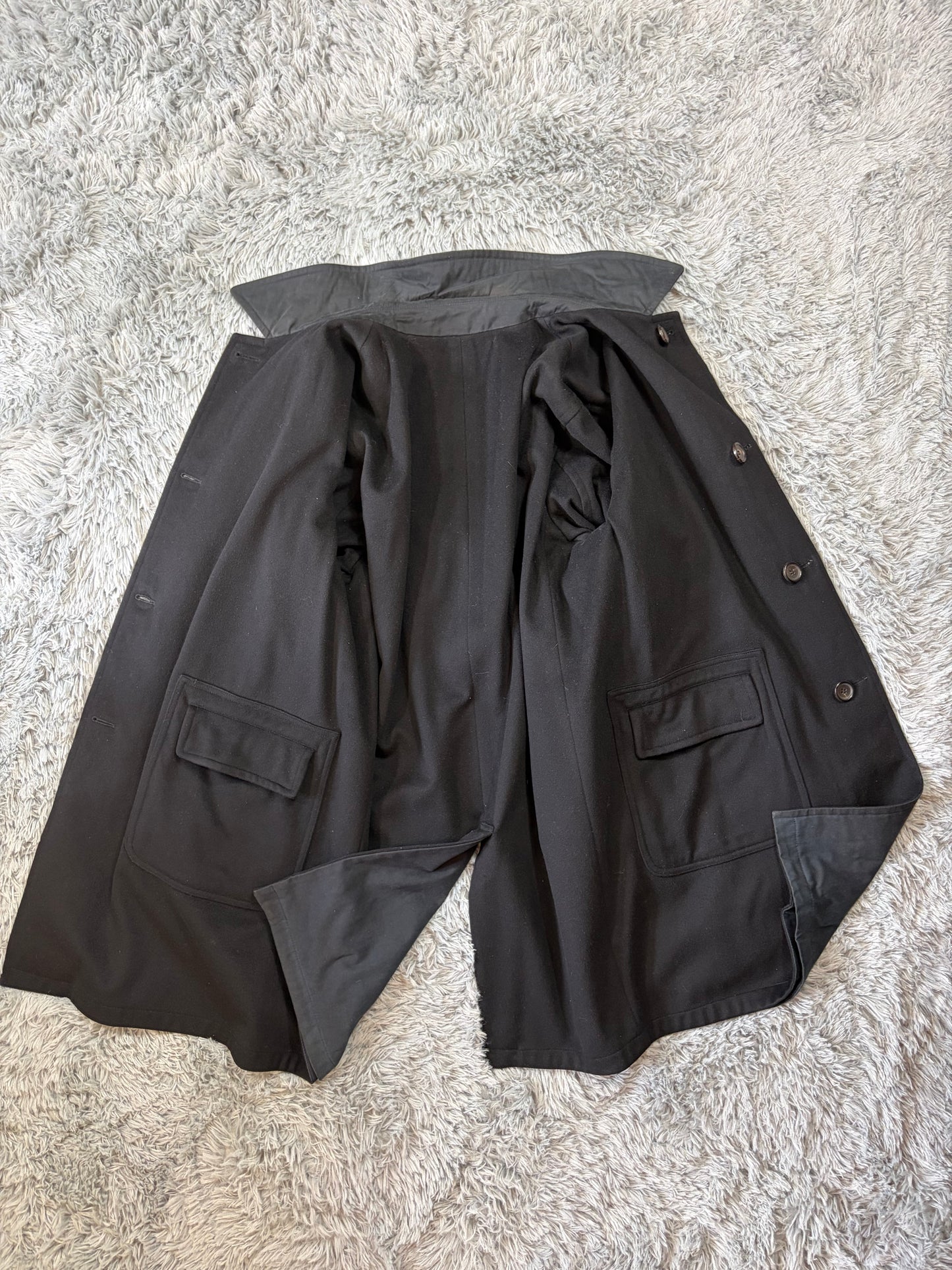 Gucci by Tom Ford 1999 Reversible Wool & Cotton Car Coat - L