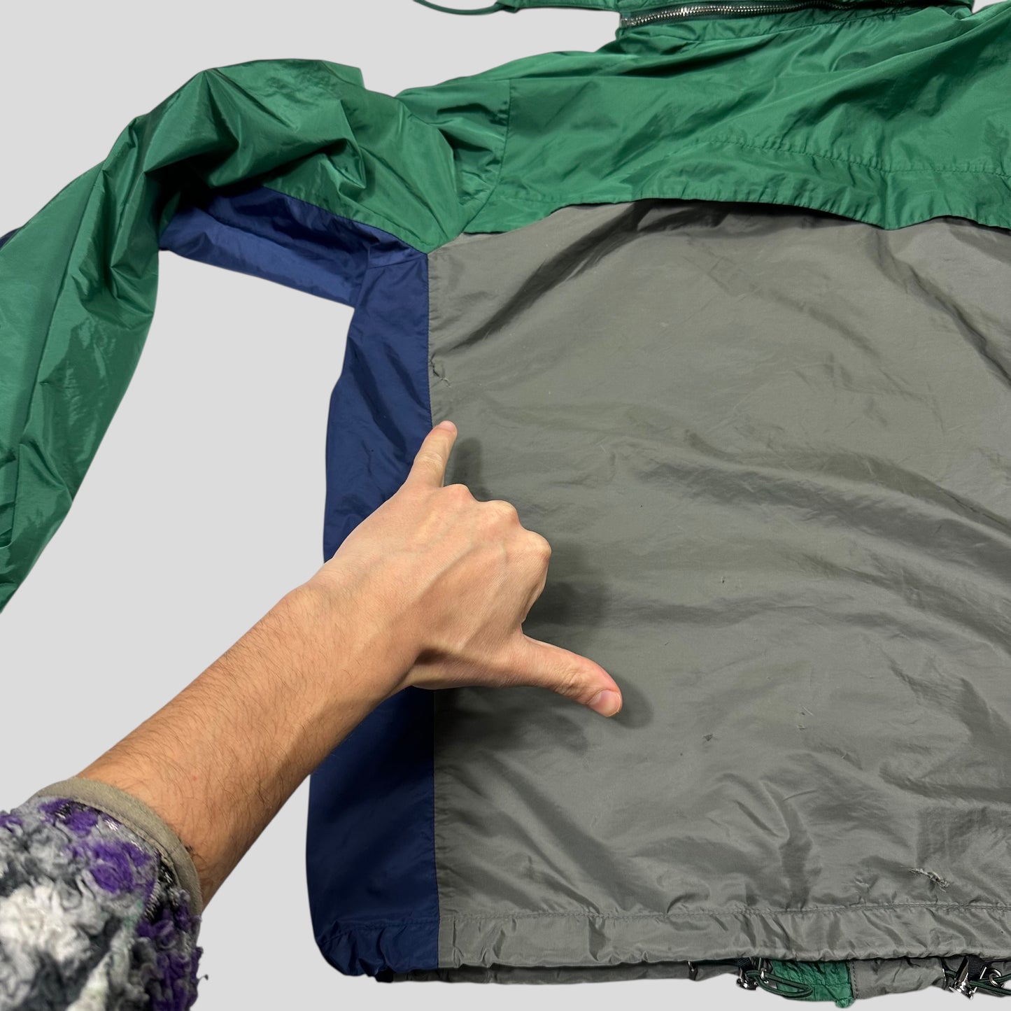 Prada 2017 Red Tab Tri-colour Nylon Windbreaker Jacket - IT50 (L)