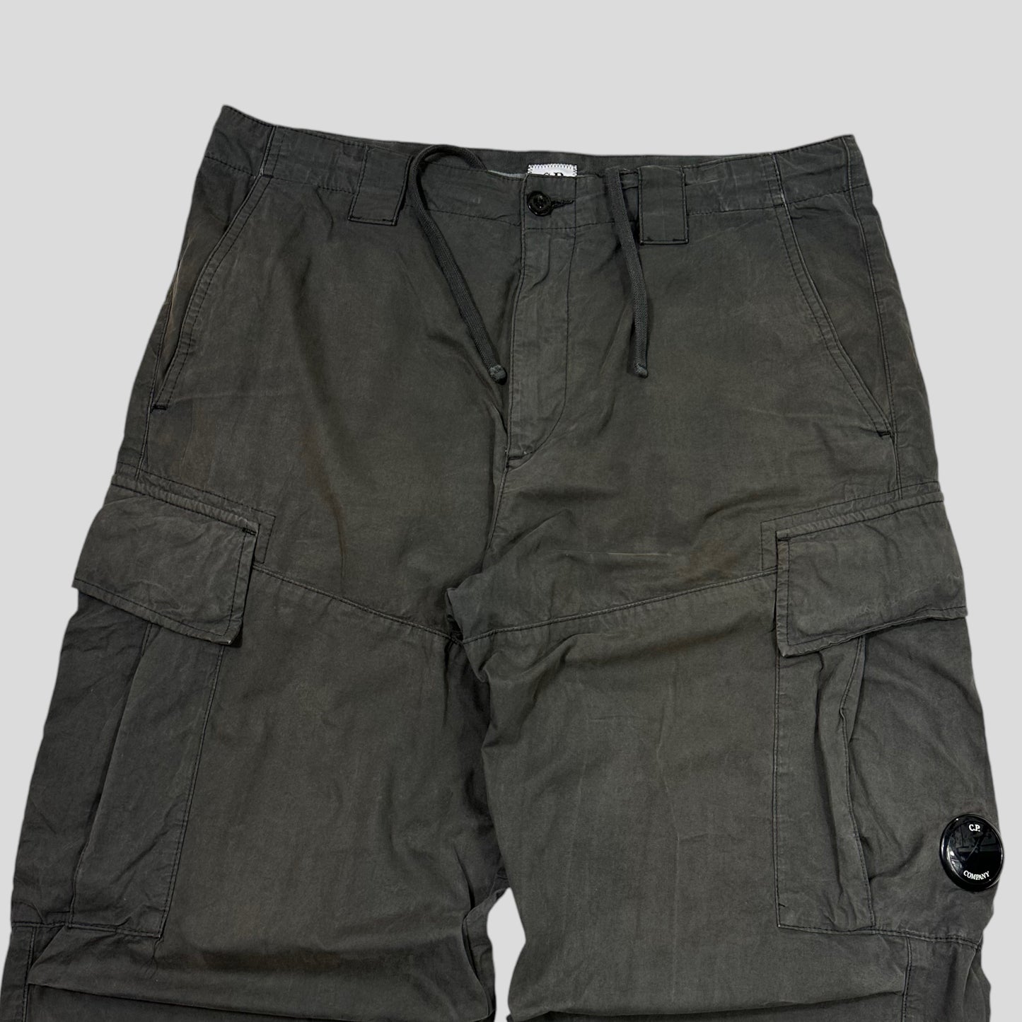 CP Company SS22 Grey Cargo Combat Trousers - 34-36