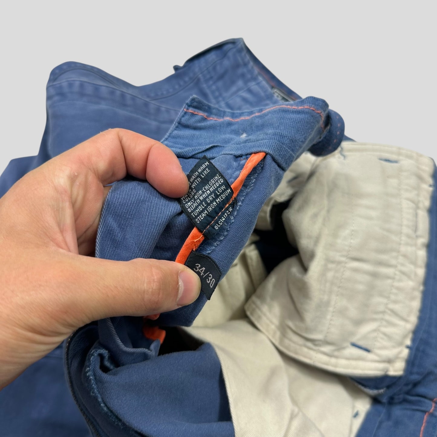 Polo 90’s Ralph Lauren Washed Multipocket Cargo Trousers - 34-36