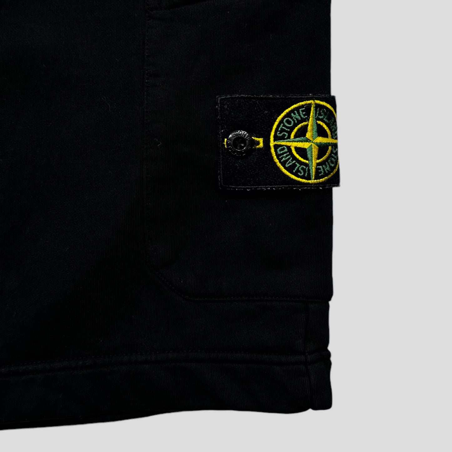 Stone Island Black Jogger Shorts - M