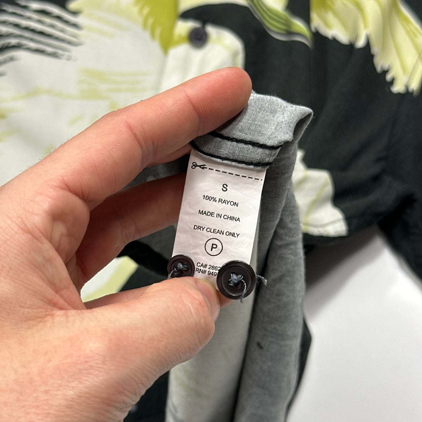 Stussy Big Crane Camp Collar Boxy Rayon Shirt - S