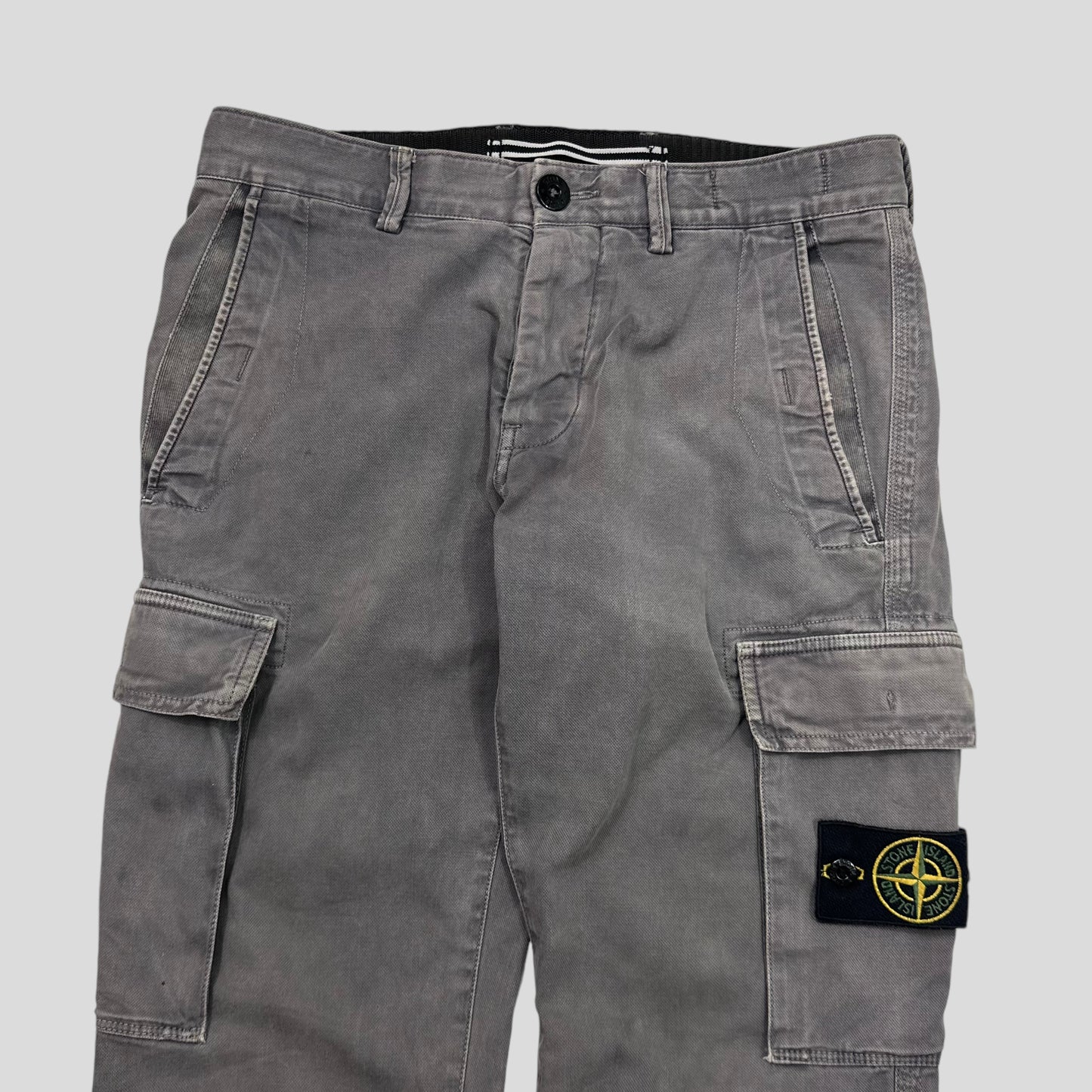 Stone Island SS14 Grey Combat Cargo Trousers - 28-30