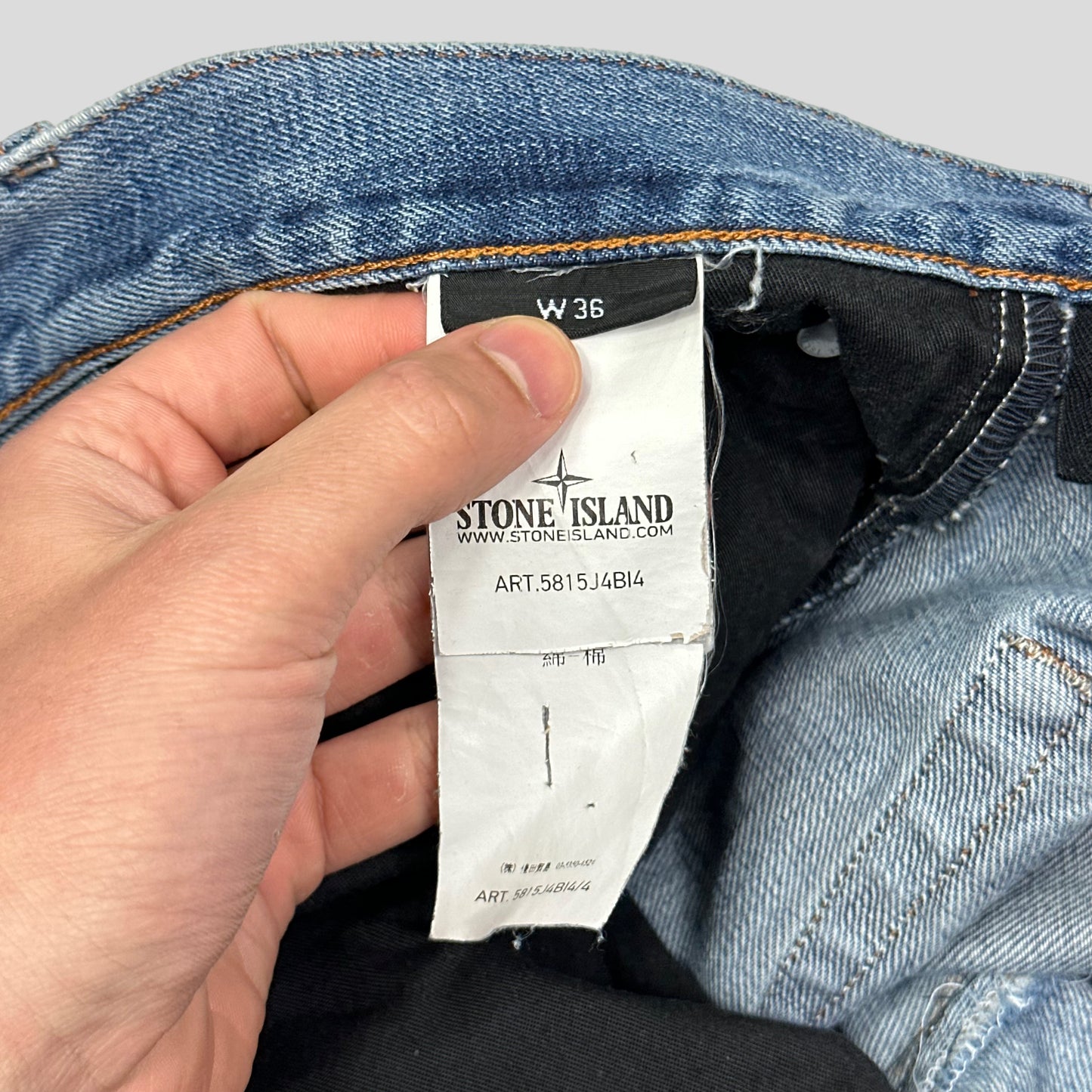 Stone Island SS13 Light Blue Wash Jeans - 34-36