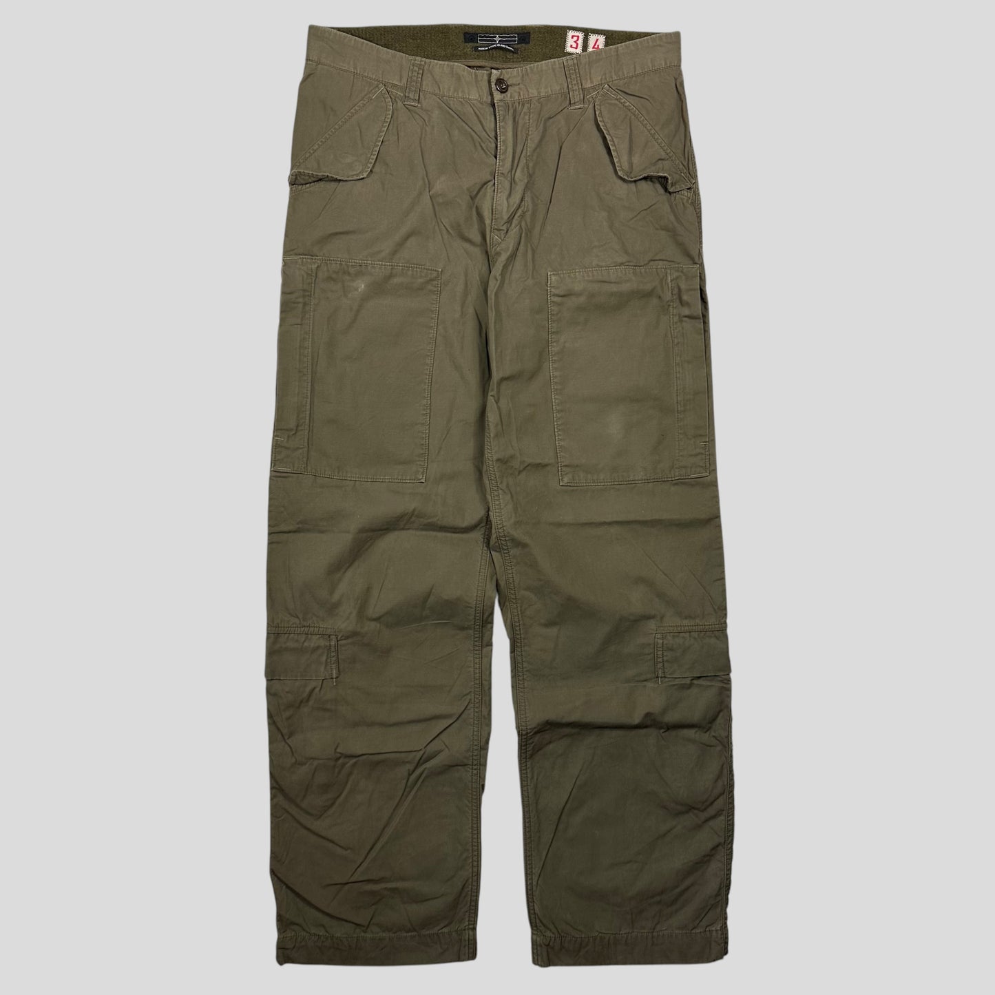 Stone Island AW08 Denims Multipocket Baggy Cargo Trousers - L