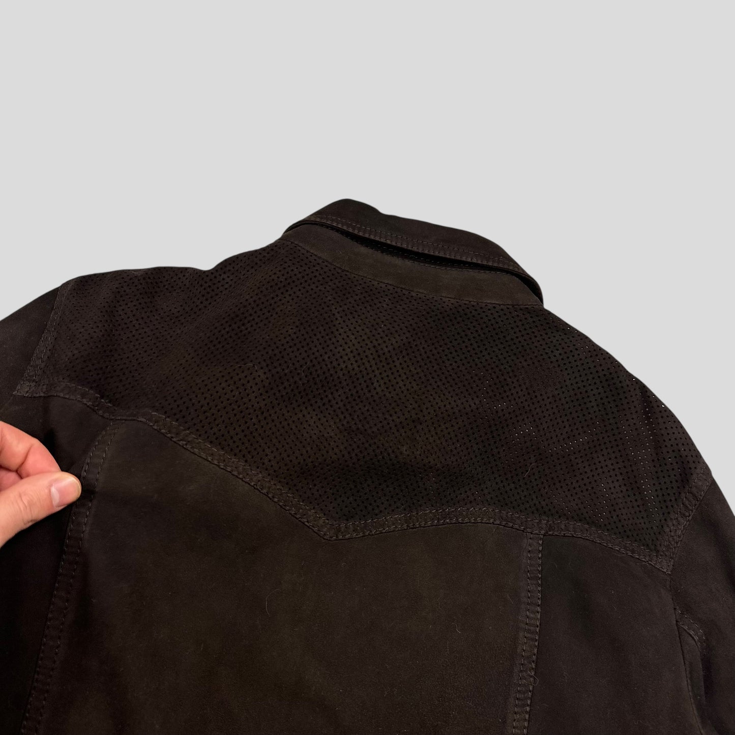 Prada Sport 2006 Leather Suede Perforated Western Jacket - IT52 (M)