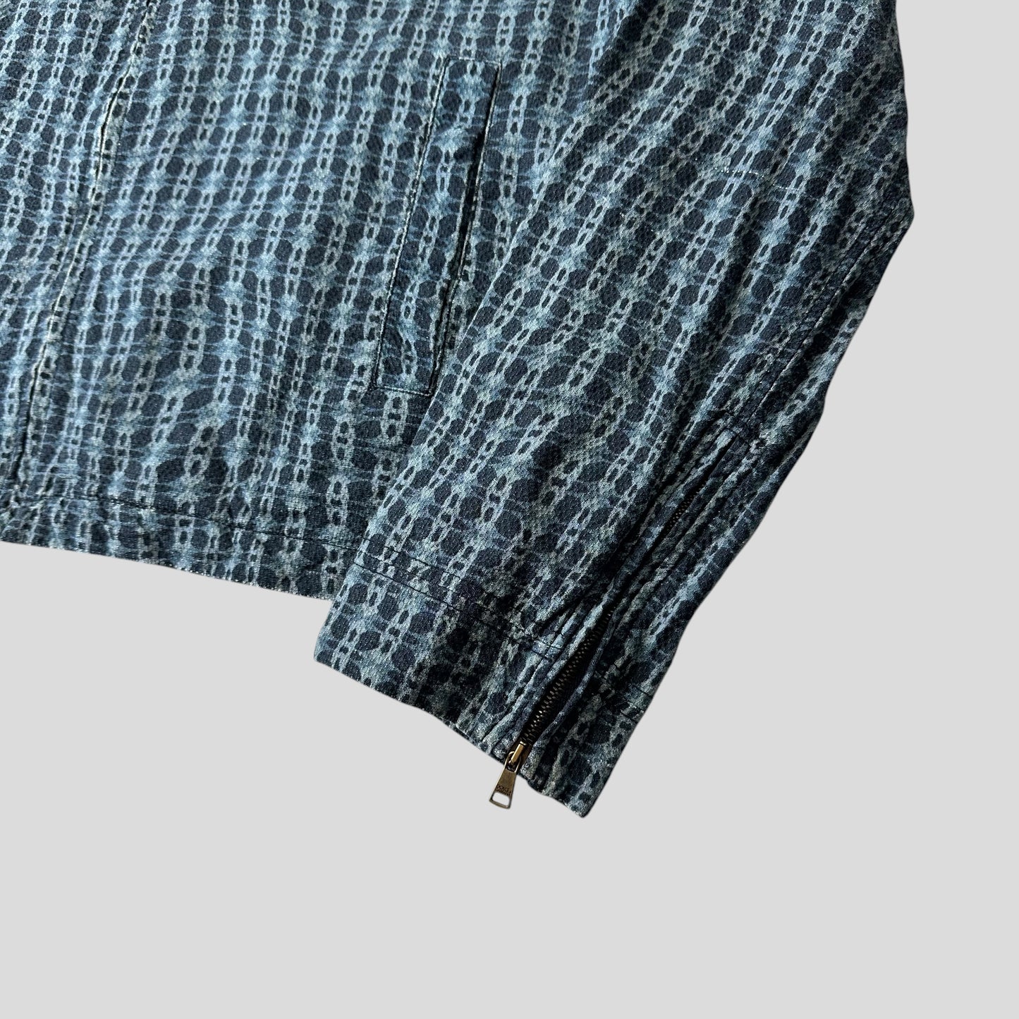 Dolce & Gabbana 00’s Psychedelic Barbed Wire CottonBiker Jacket - M