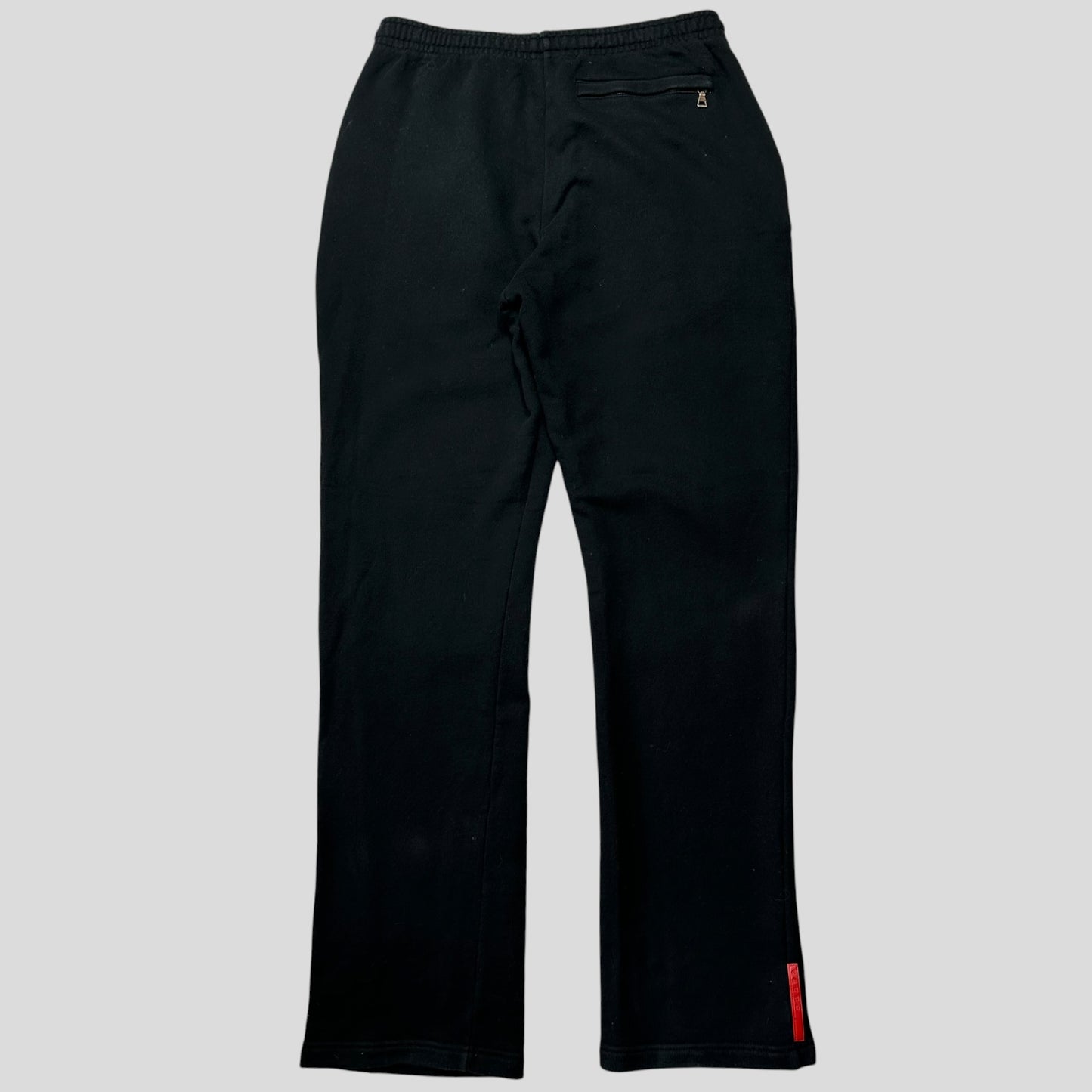 Prada Sport 2006 Black Cotton Jogger Tracksuit Bottoms - M/L