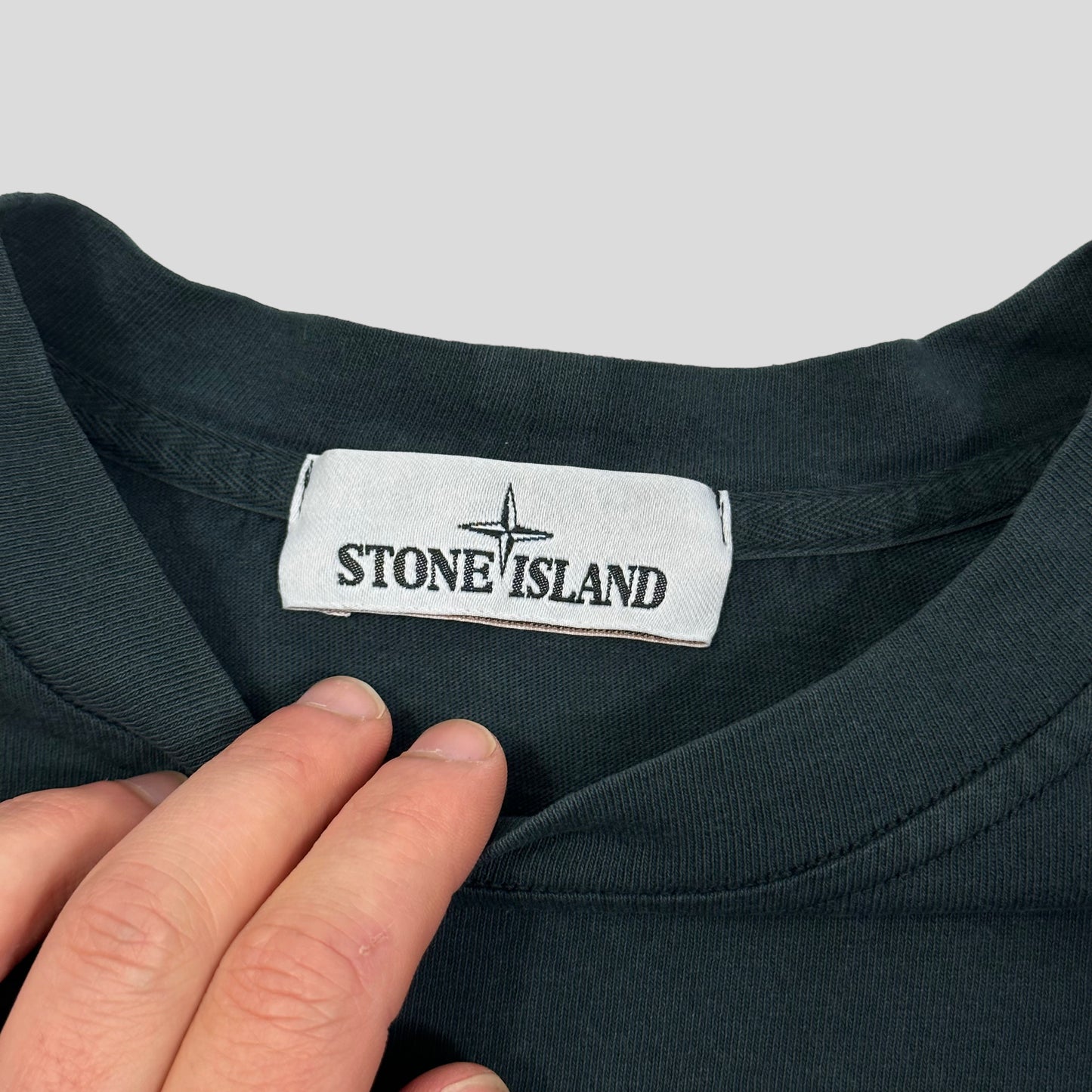 Stone Island Badged Longsleeve T-shirt - M