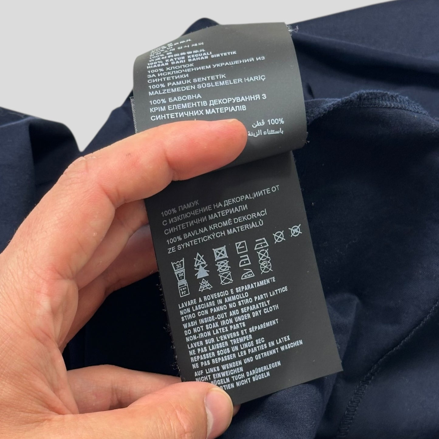 Prada 2018 Rubber Triangle Logo Mock Neck Light Jumper - S