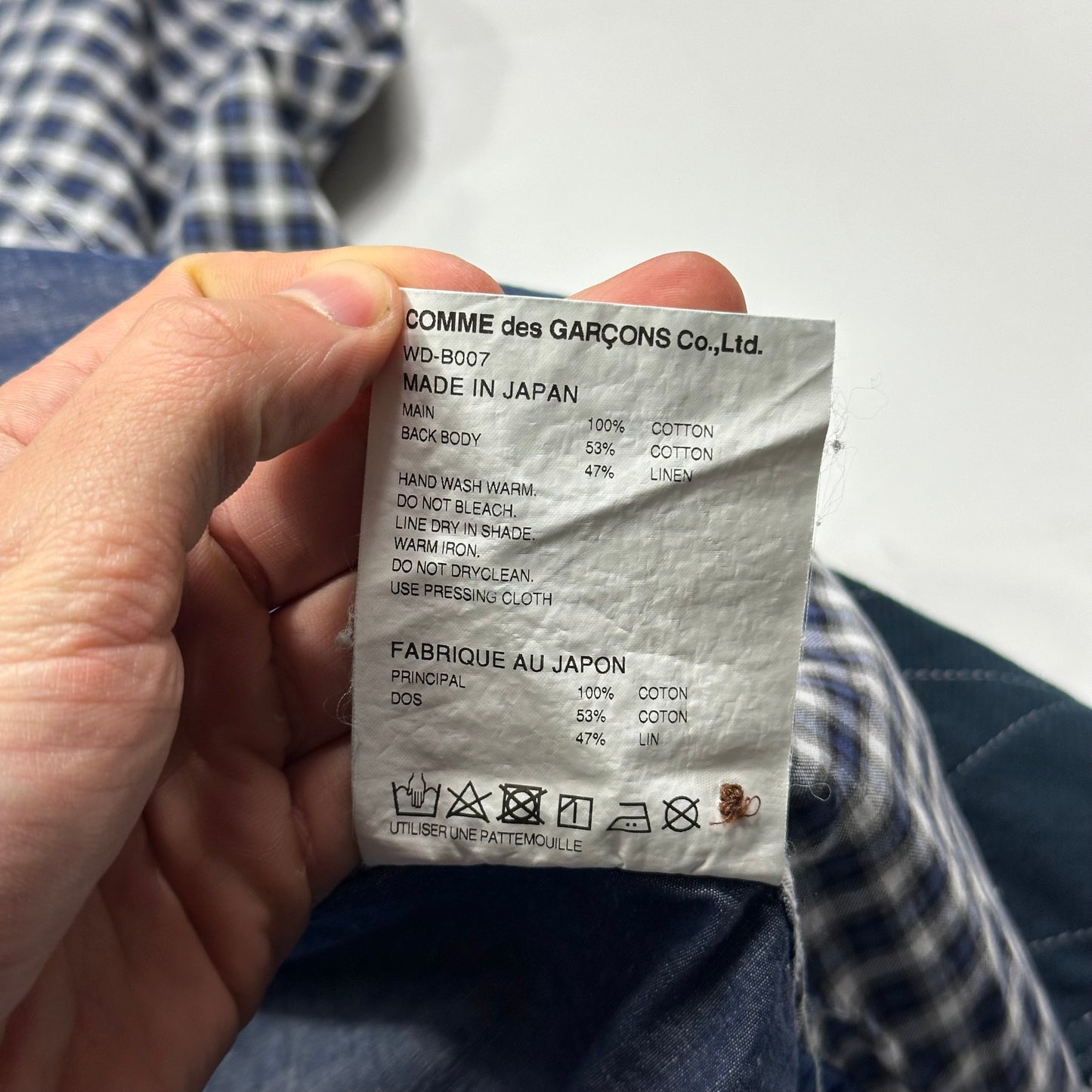 Junya Watanabe MAN 2019 Shadow Plaid Cargo Shirt - M/L