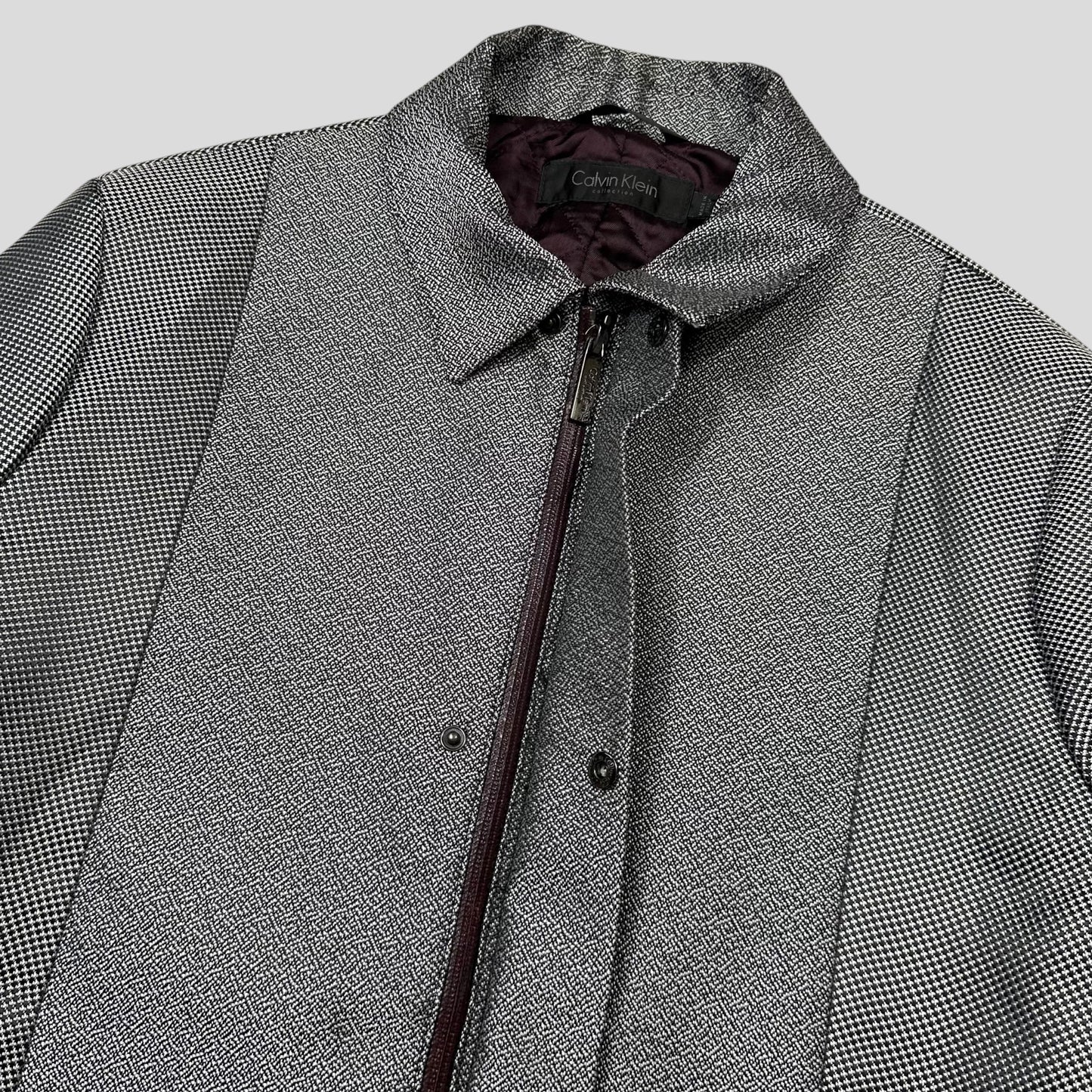 Calvin Klein Collection 2013 Runway Static Panelled Blouson Jacket - M